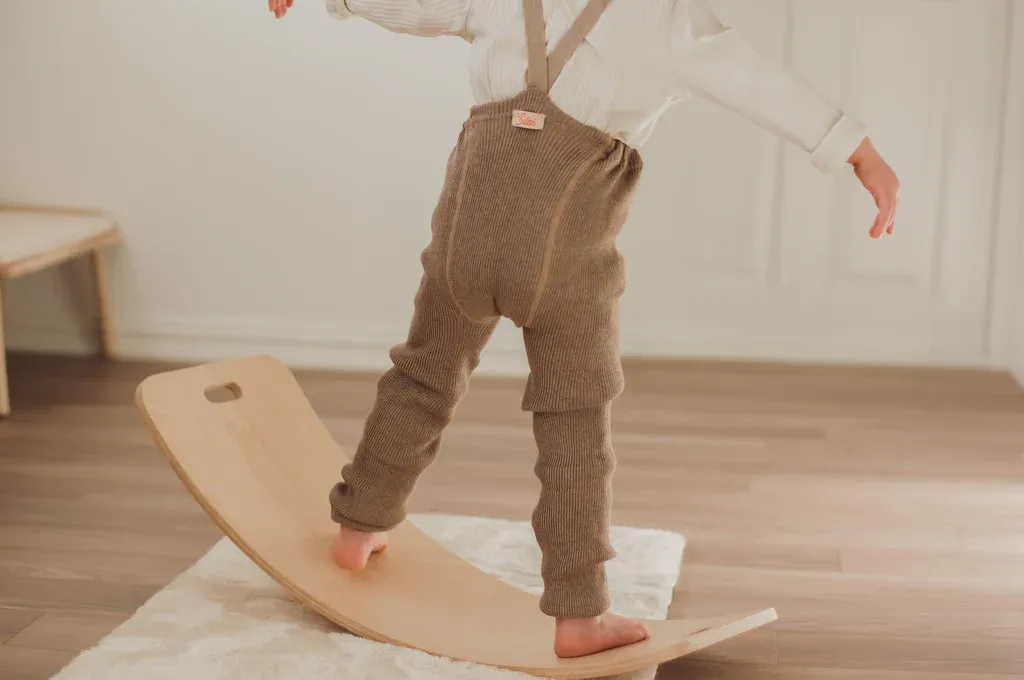 Roomy Footless Cotton Tights - Peanut Blend