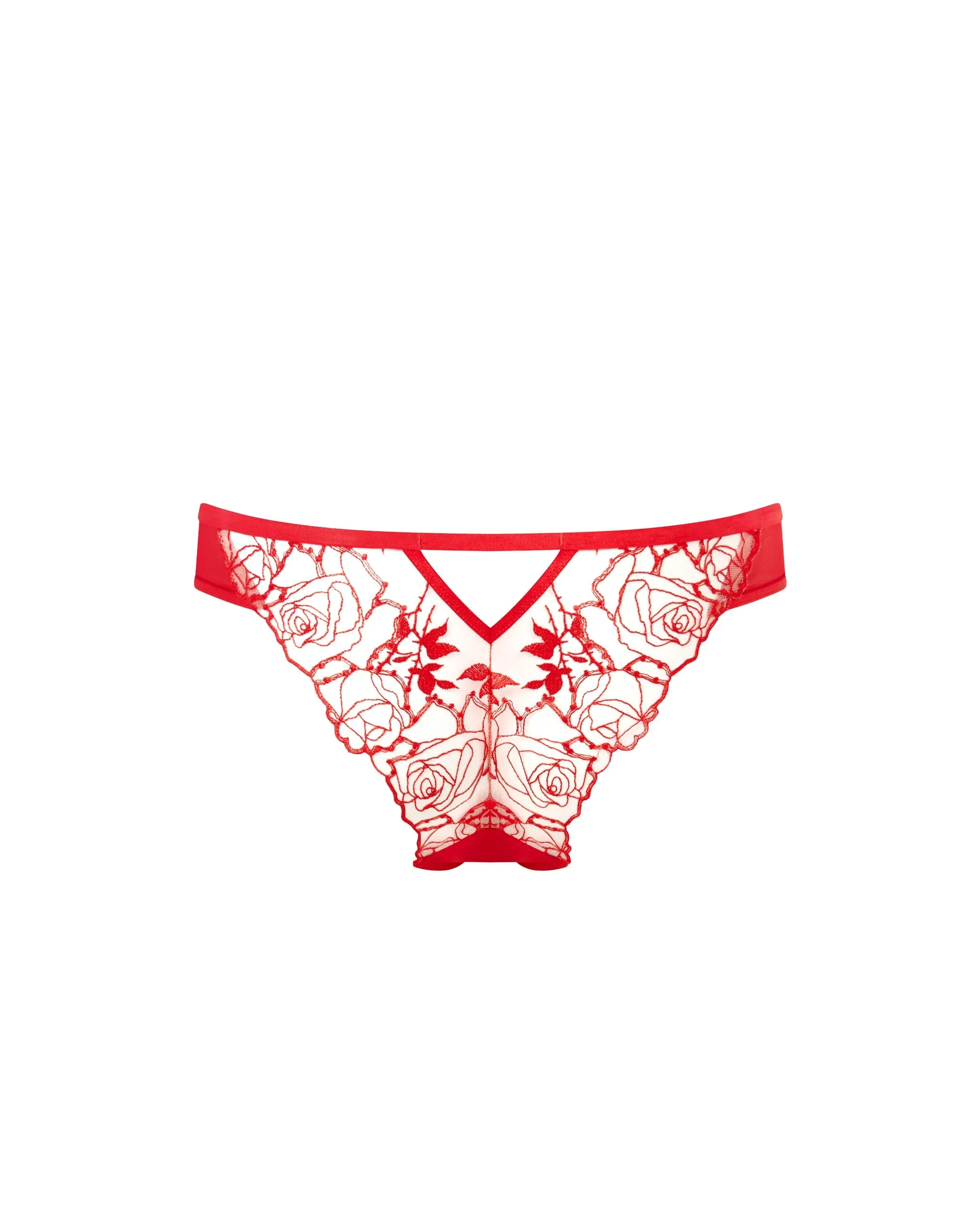 Rosalie Panties Red/Sheer