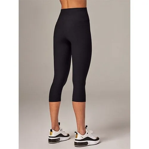 Running Bare Womens Werk It 3/4 Tight Black