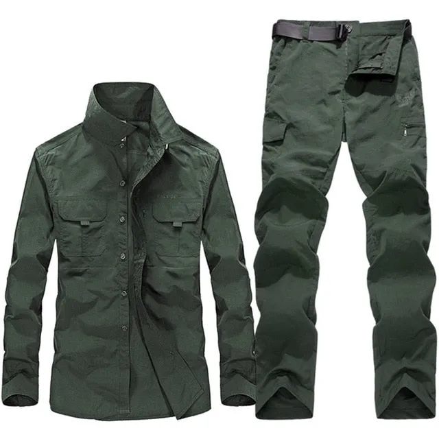 S.ARCHON Summer Military Uniforms Men Tactical Quick Dry Shirts Cargo Pants Combat Army Suit Airsoft Work Hunt Clothing Sets