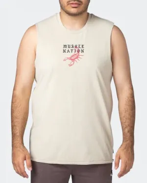 Scorpion Heavy Vintage Tank - Washed Cream
