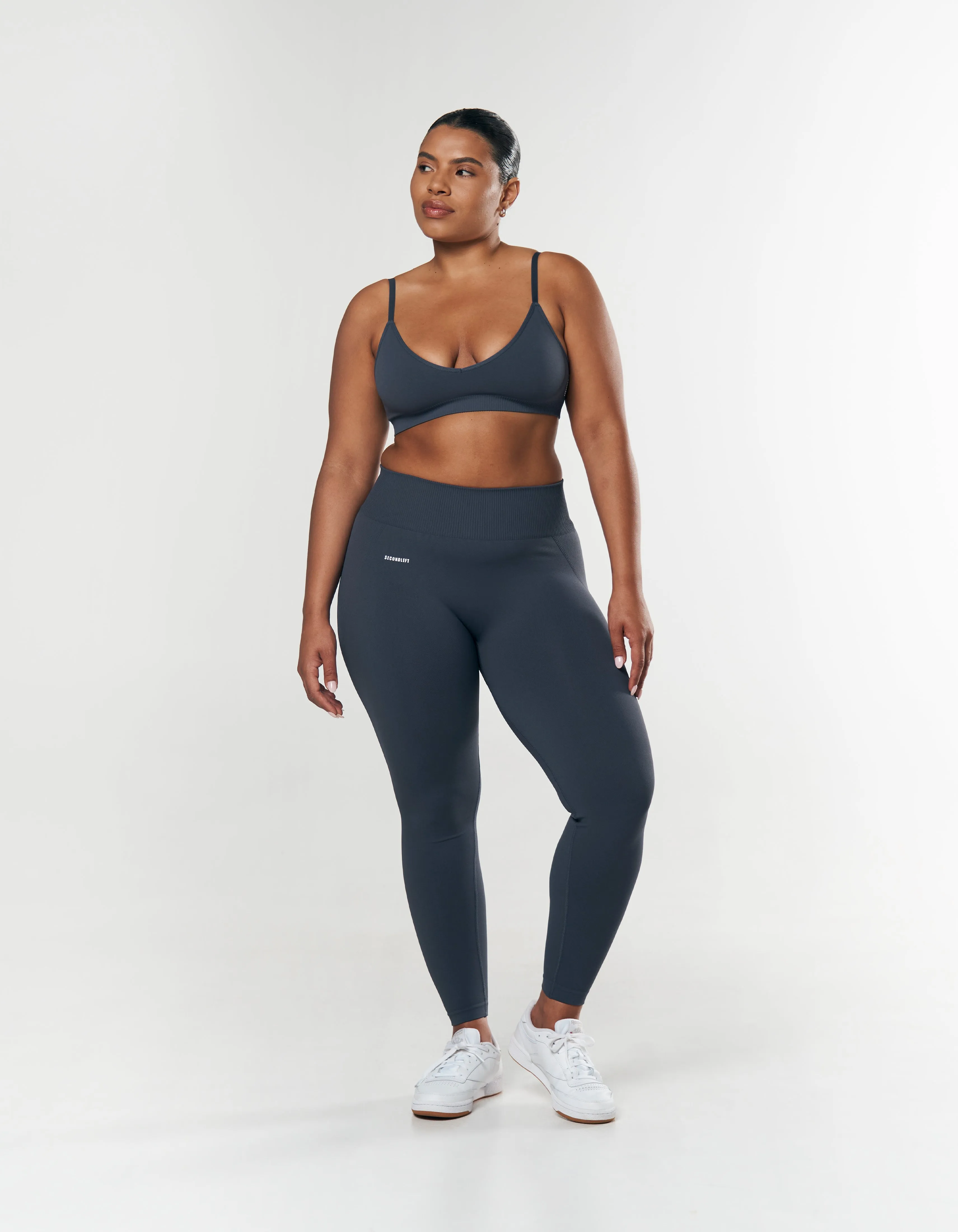 Seamless Full Length Tights - Blueberry