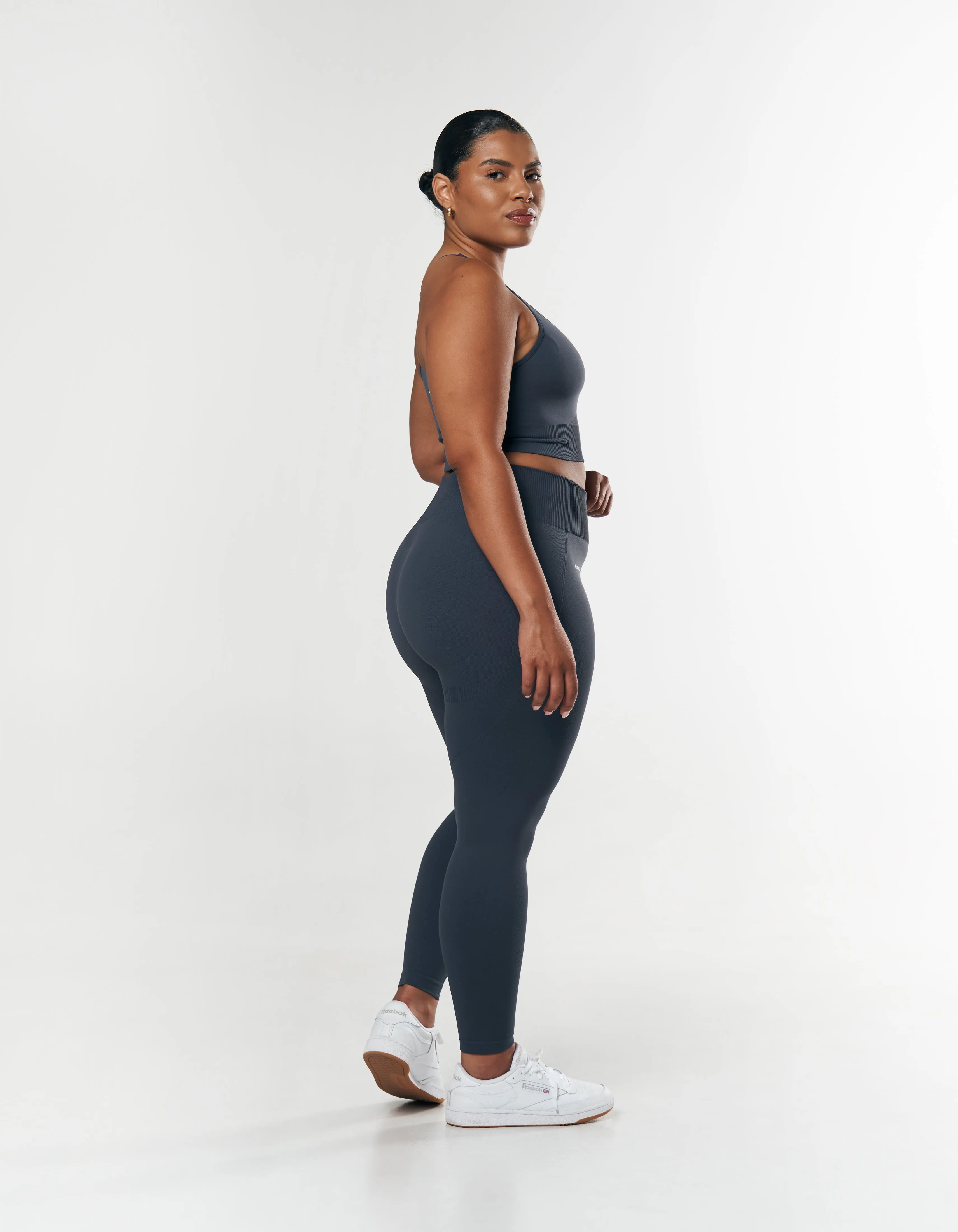 Seamless Full Length Tights - Blueberry