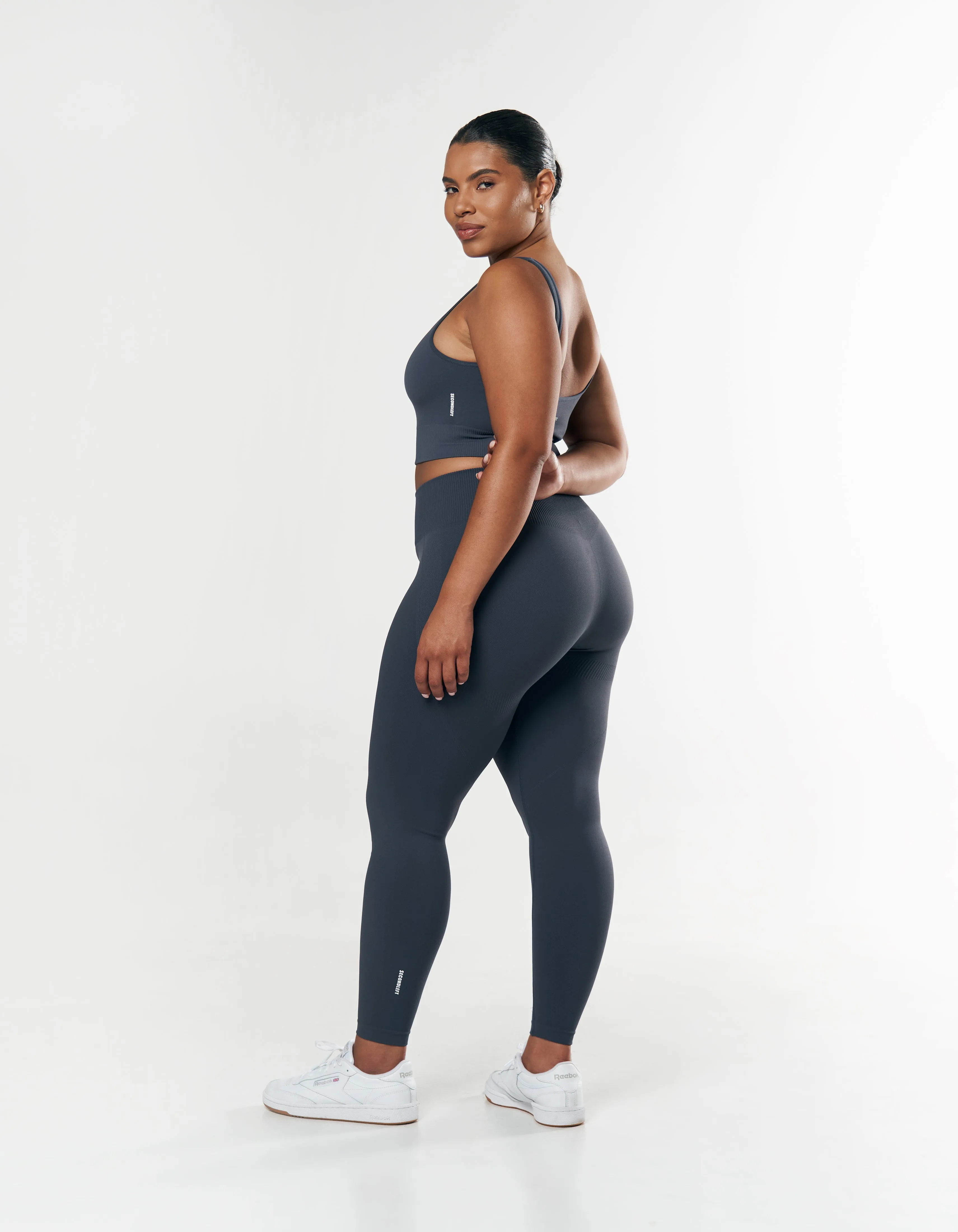 Seamless Full Length Tights - Blueberry