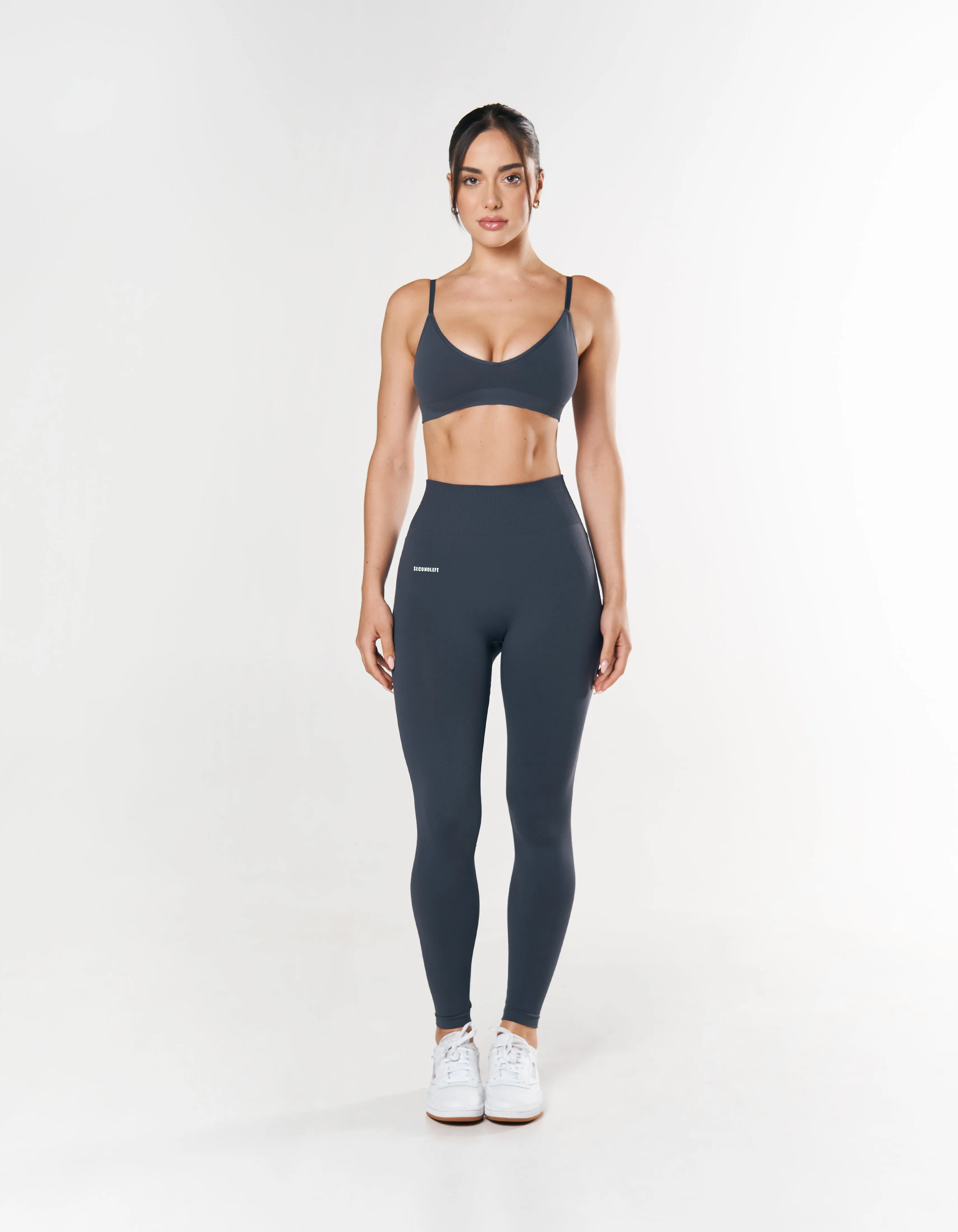 Seamless Full Length Tights - Blueberry