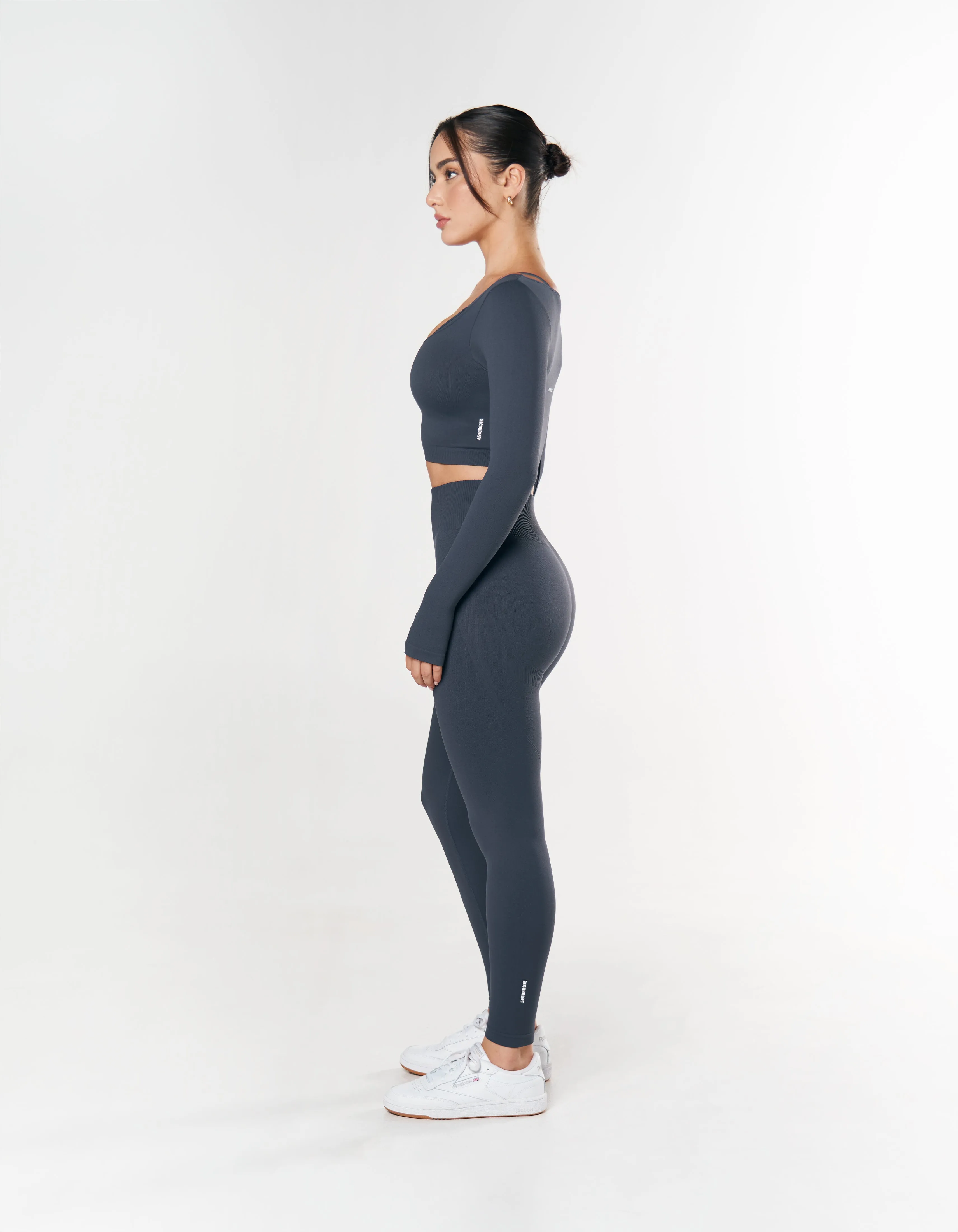Seamless Full Length Tights - Blueberry