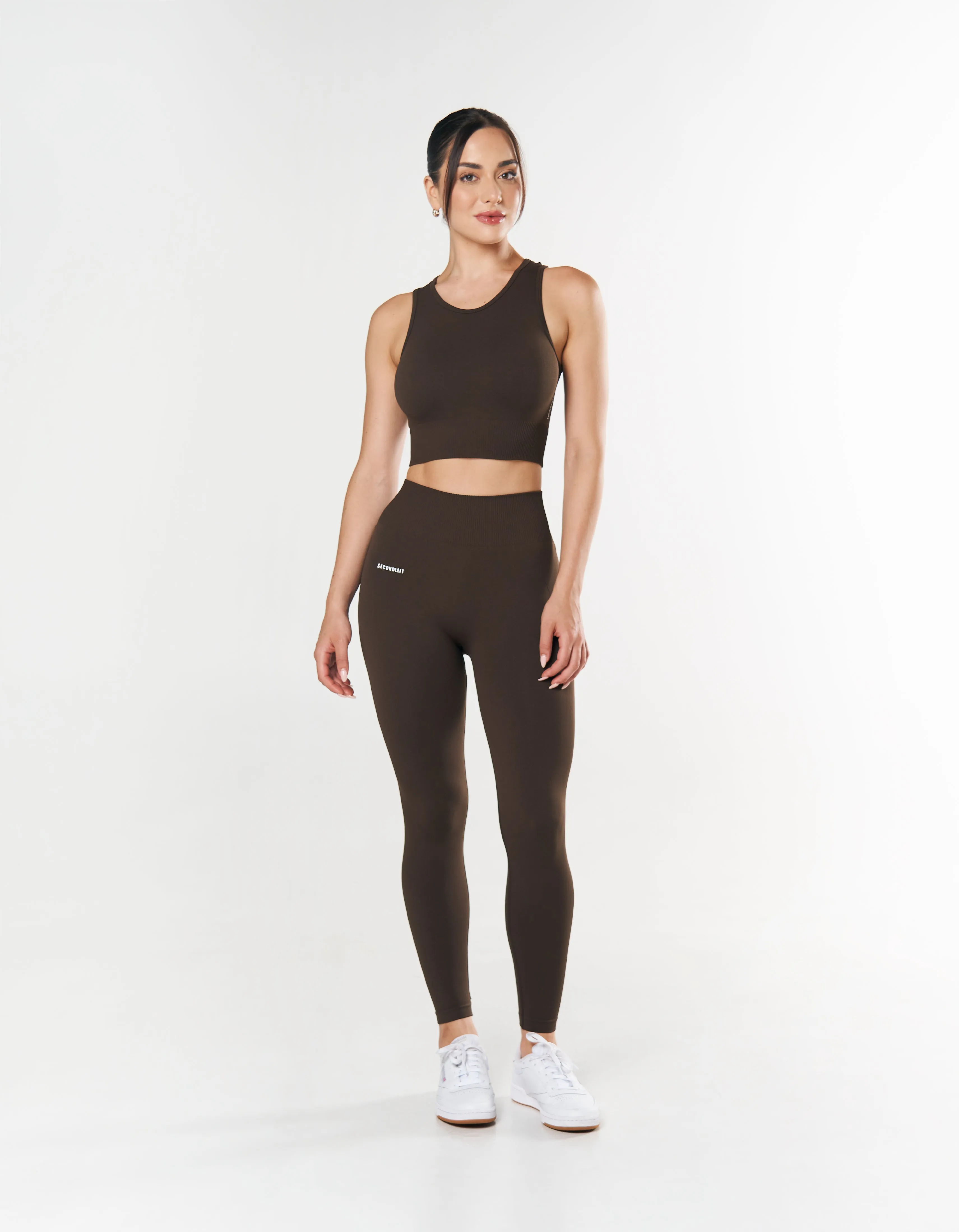 Seamless Full Length Tights - Espresso