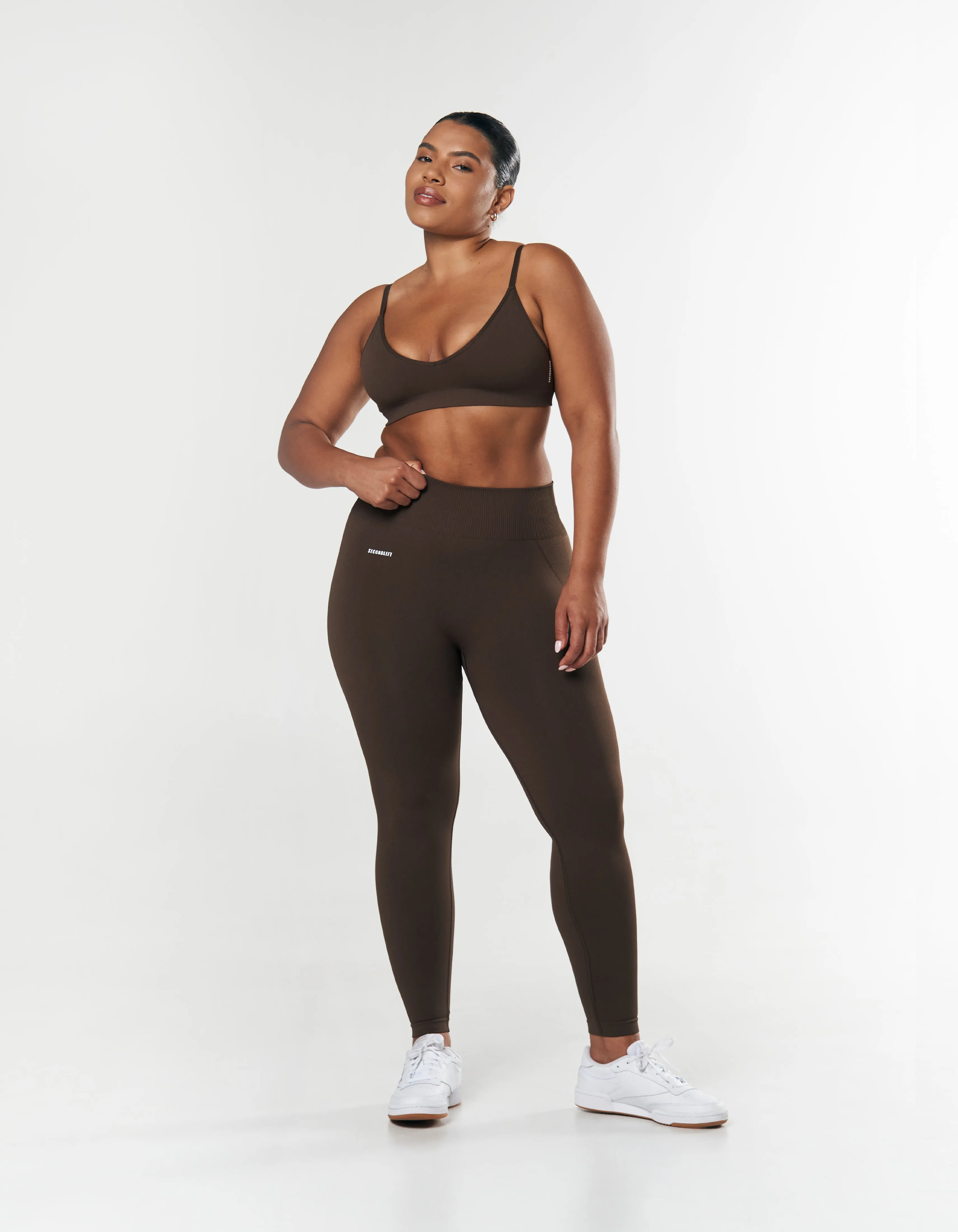 Seamless Full Length Tights - Espresso