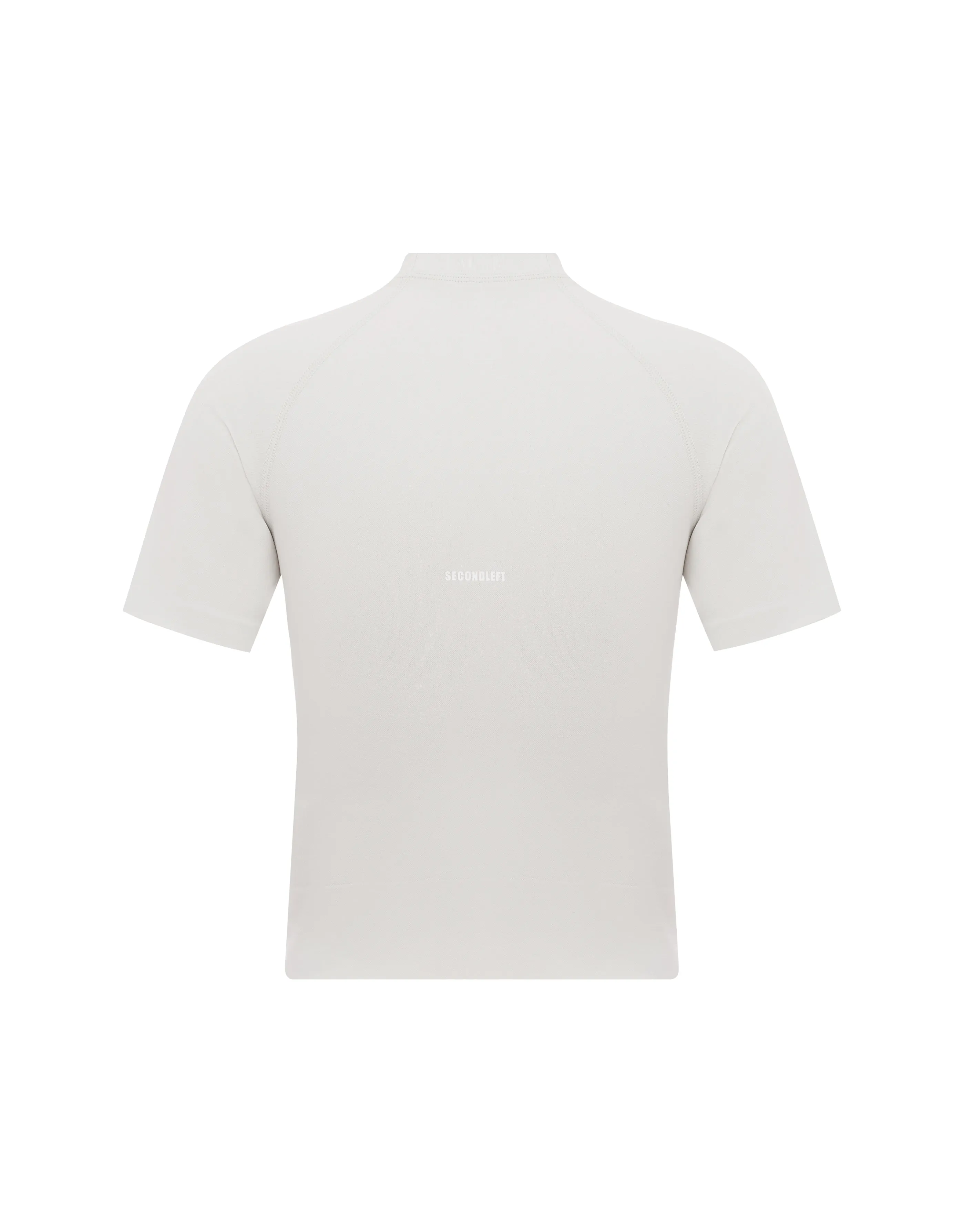 Seamless High Neck Tee - Dove