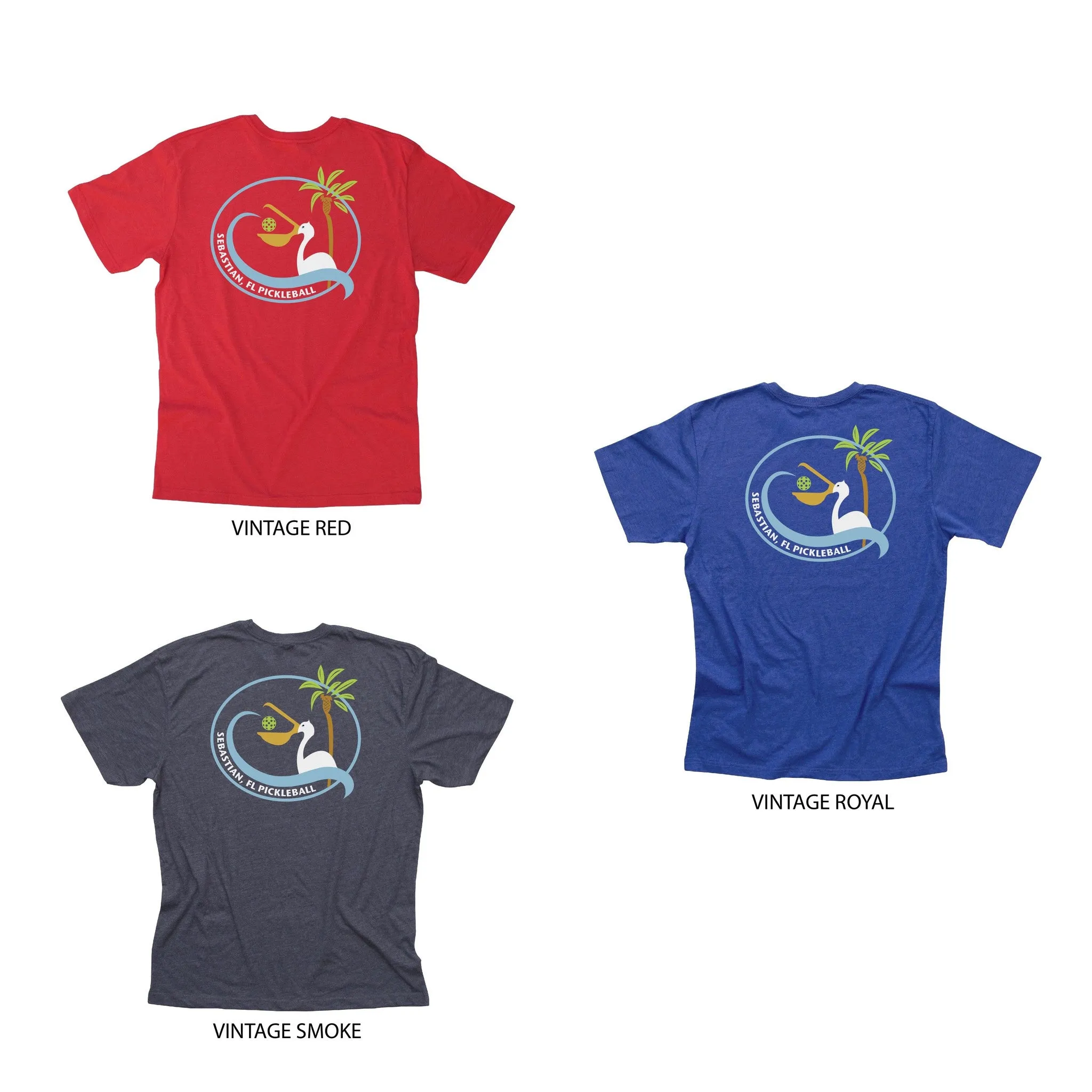 Sebastian, FL Men's Pickleball Club T-Shirt - Casual Cotton Blend