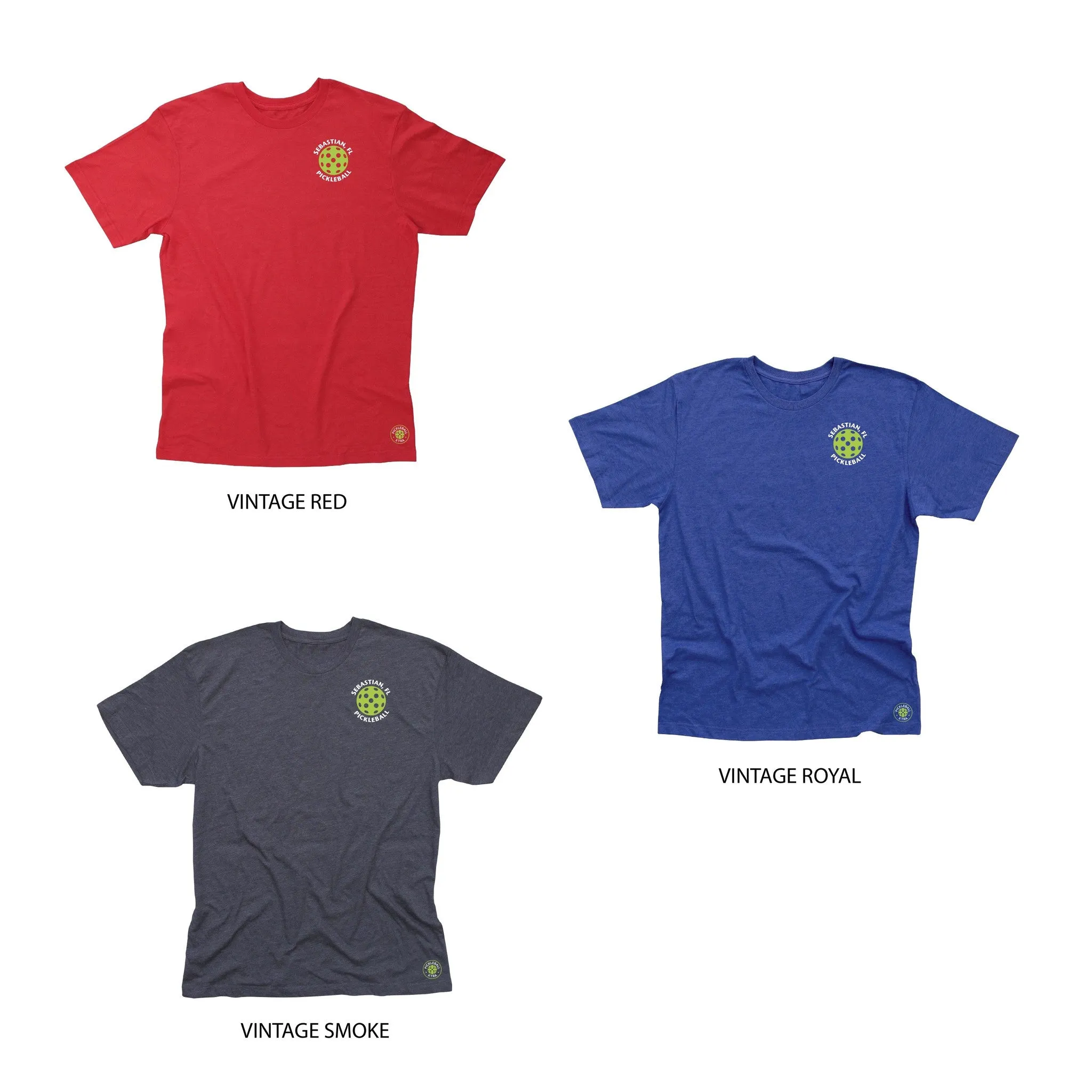 Sebastian, FL Men's Pickleball Club T-Shirt - Casual Cotton Blend