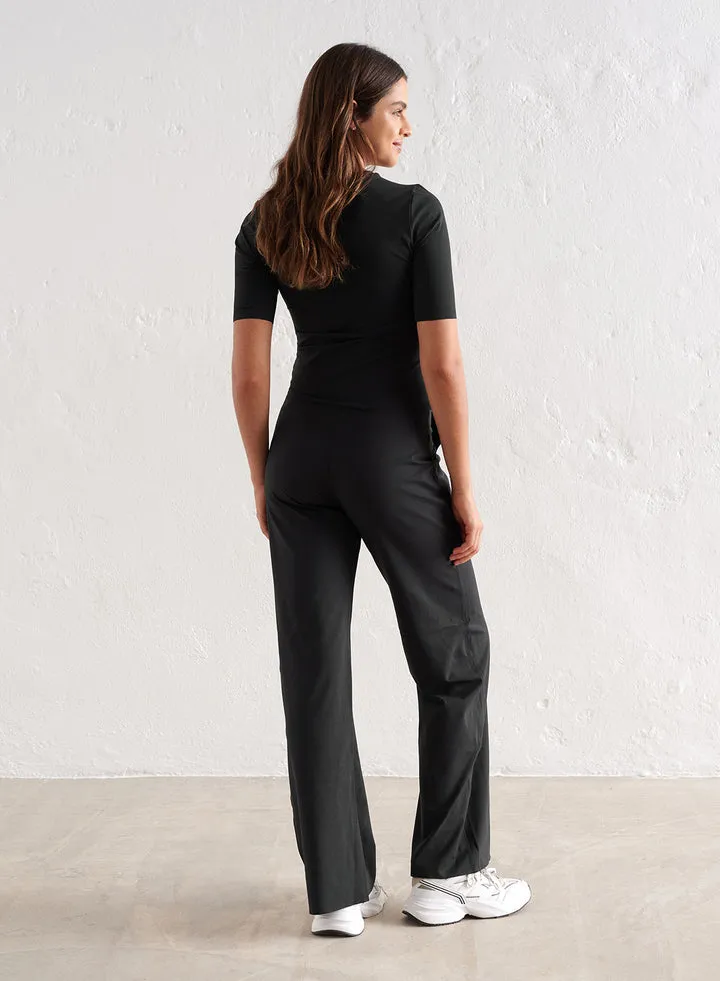 Sense Half Sleeve Top | Black