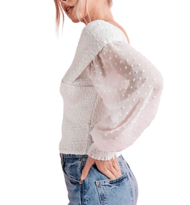 Seraphina Polka Dot Blouse