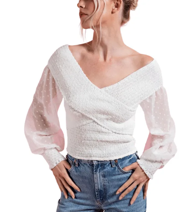 Seraphina Polka Dot Blouse
