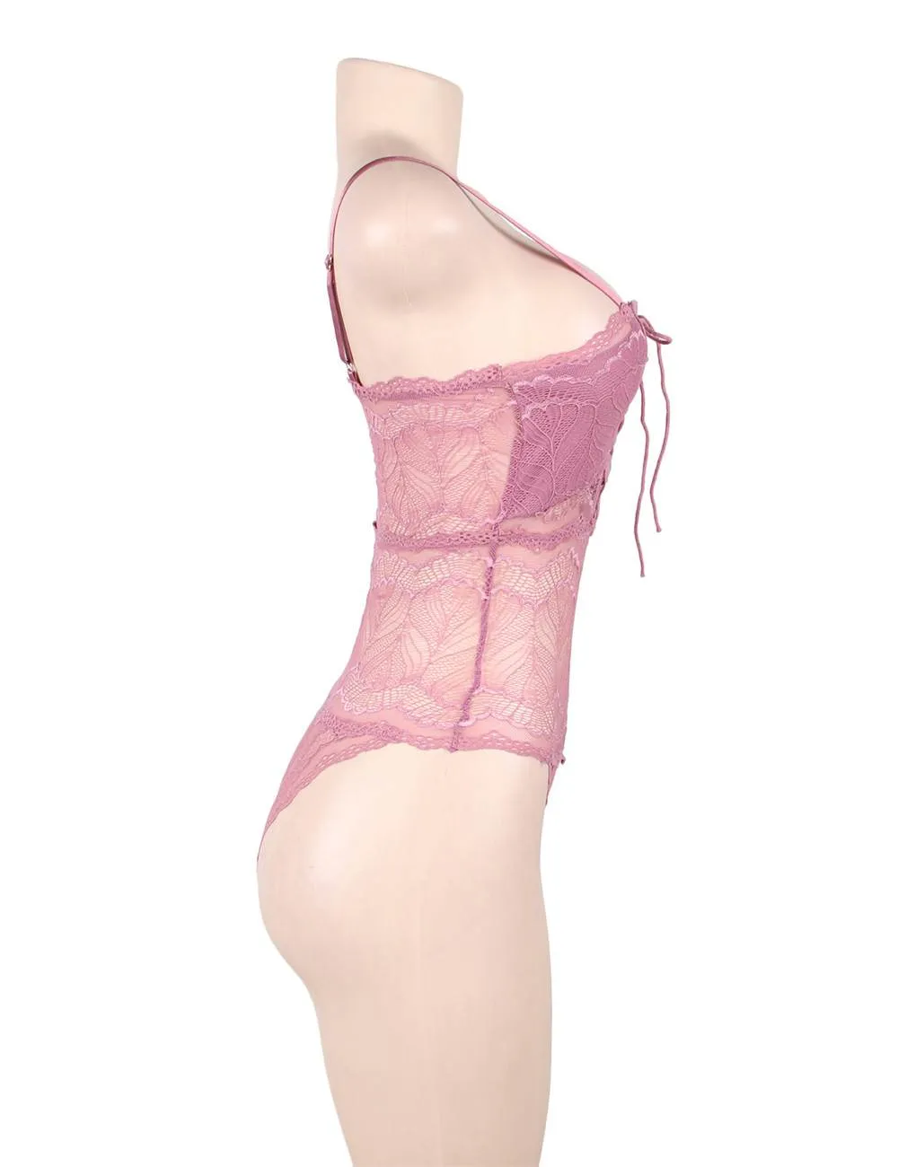 Sexy Egypt Chest Ribbon Adjusting Lace Teddy
