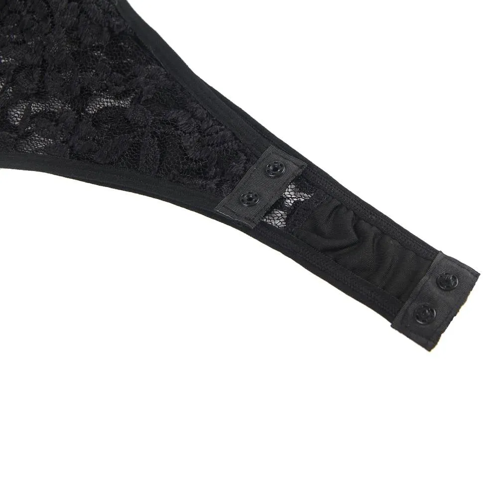 Sexy Egypt Deep V backless Full Lace Teddy