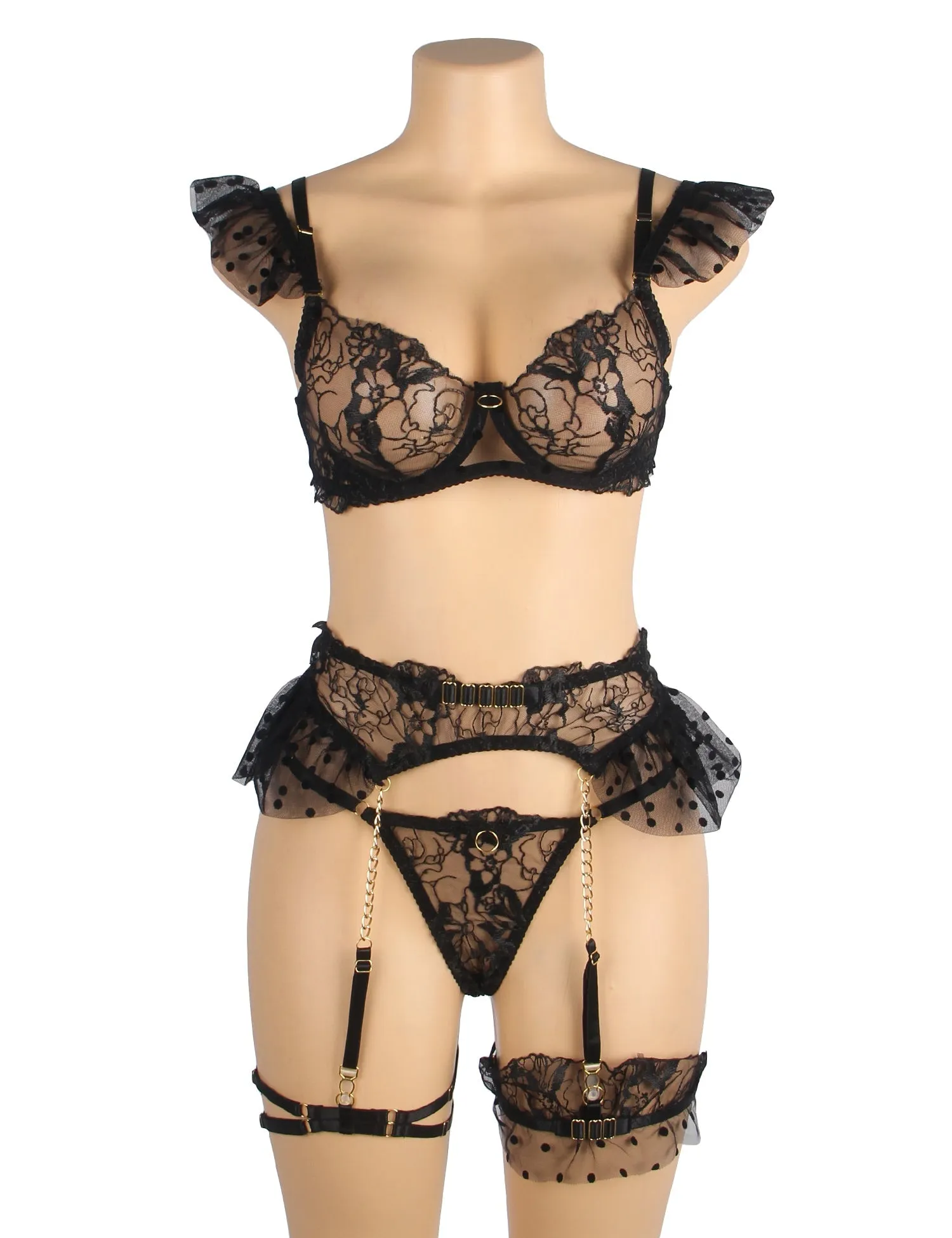 Sexy Lace Garter Bra Panty Set Bride Essentials Egypt
