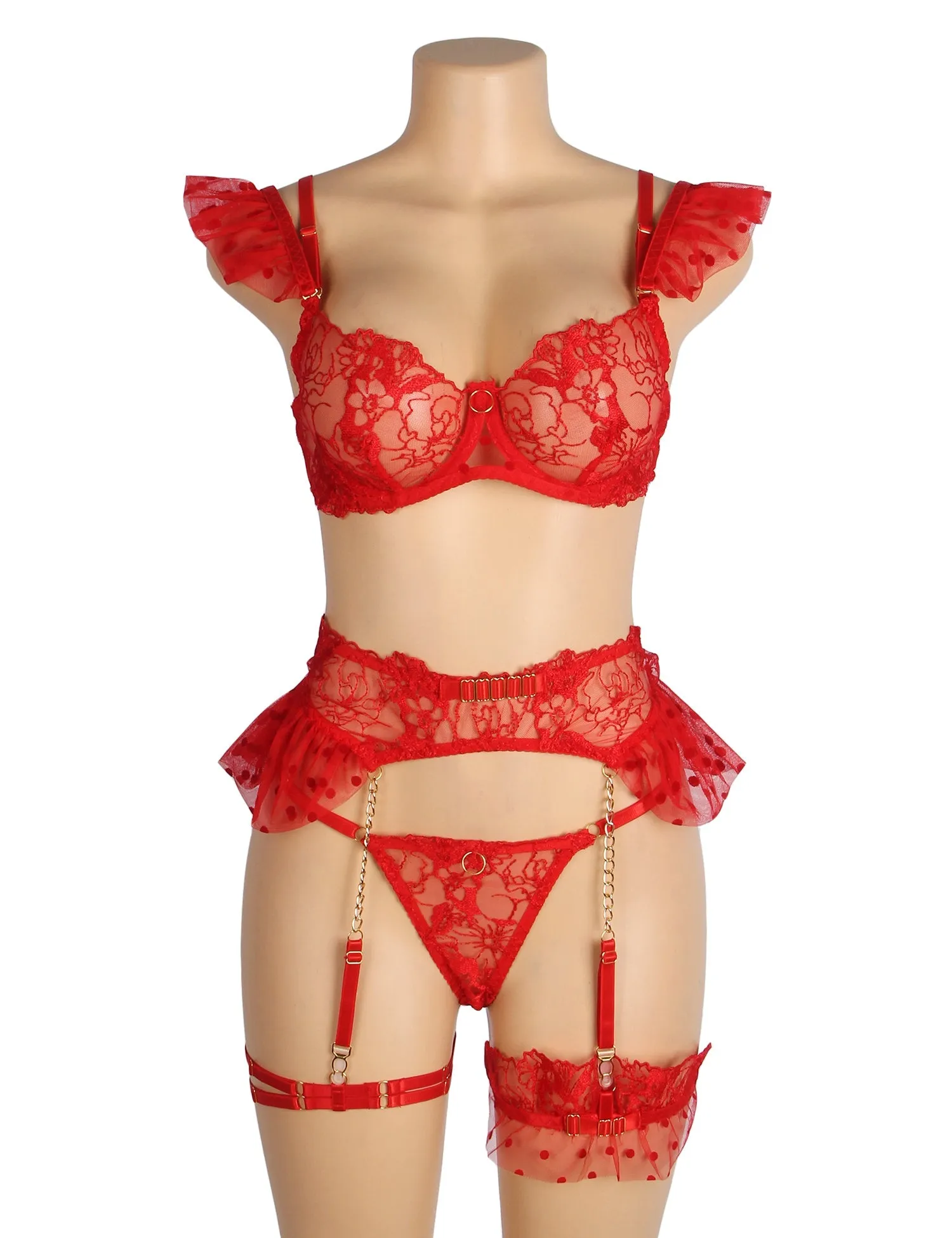 Sexy Lace Garter Bra Panty Set Bride Essentials Egypt