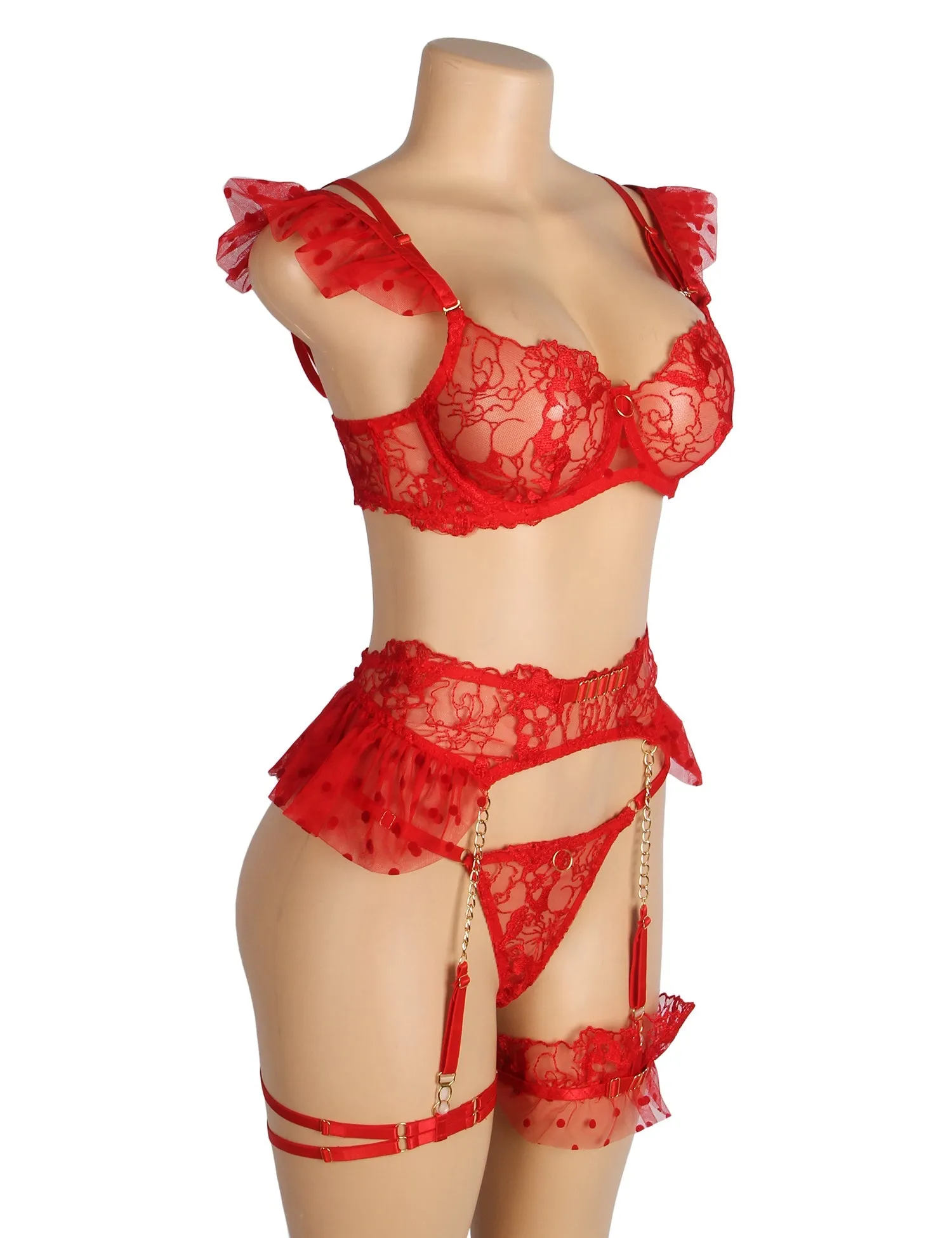 Sexy Lace Garter Bra Panty Set Bride Essentials Egypt