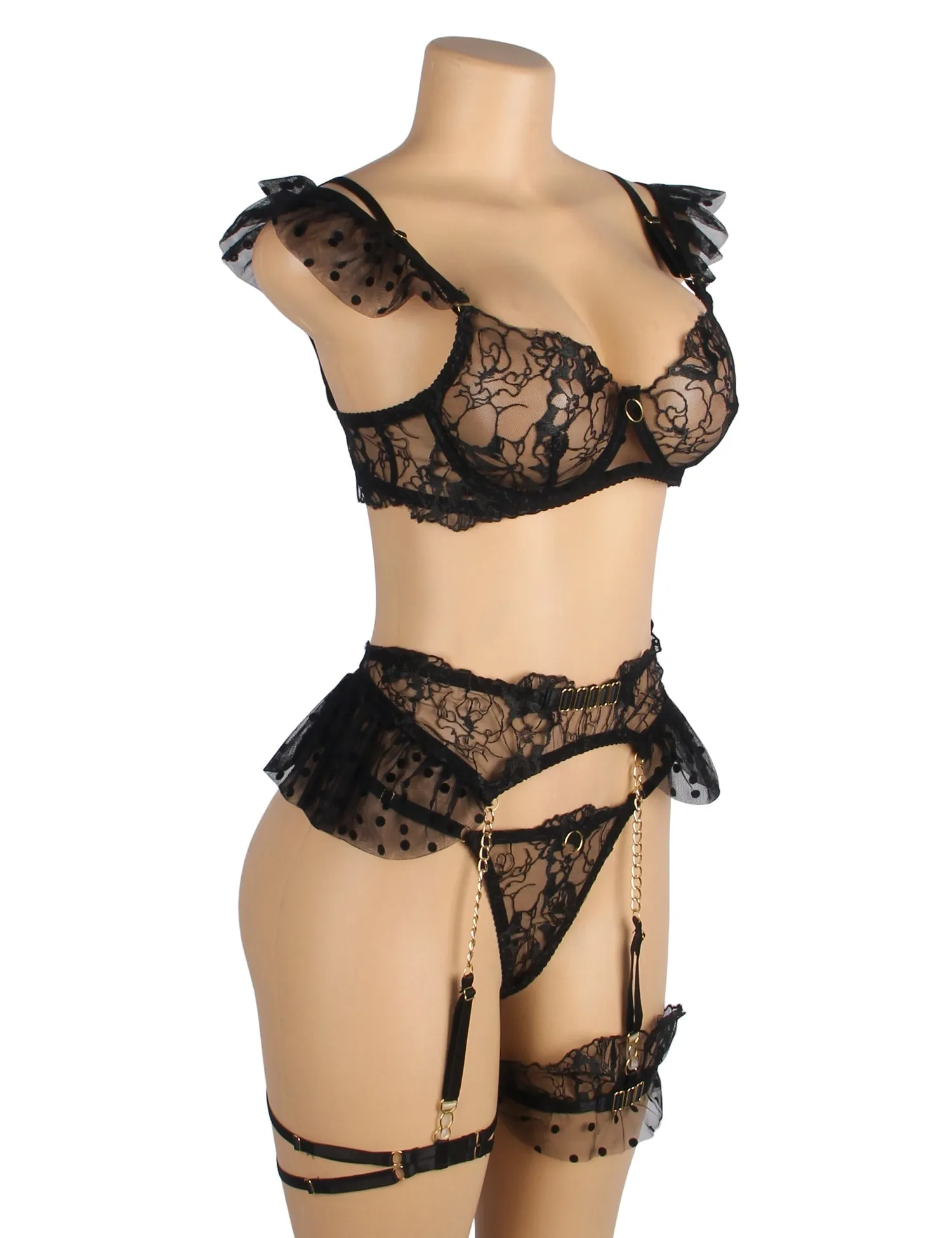 Sexy Lace Garter Bra Panty Set Bride Essentials Egypt