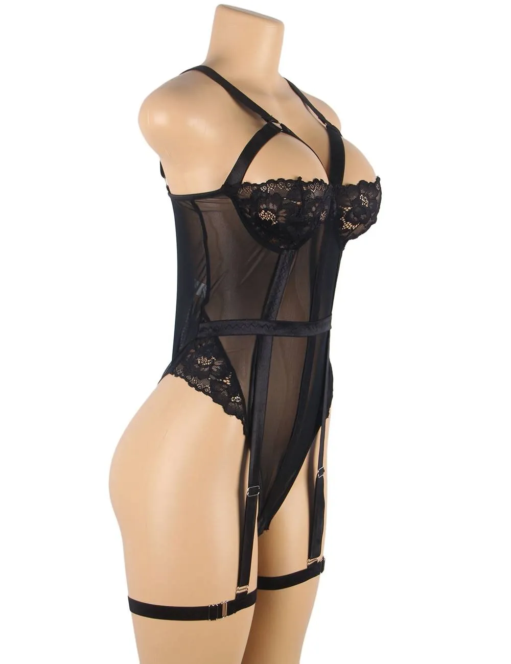 Sexy Slim Lace Garter Leg Ring Teddy Egypt
