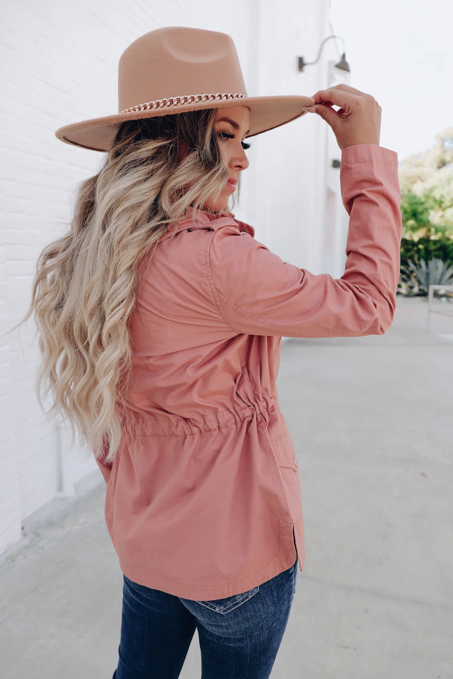 Seymour Cinch Waist Cotton Utility Jacket