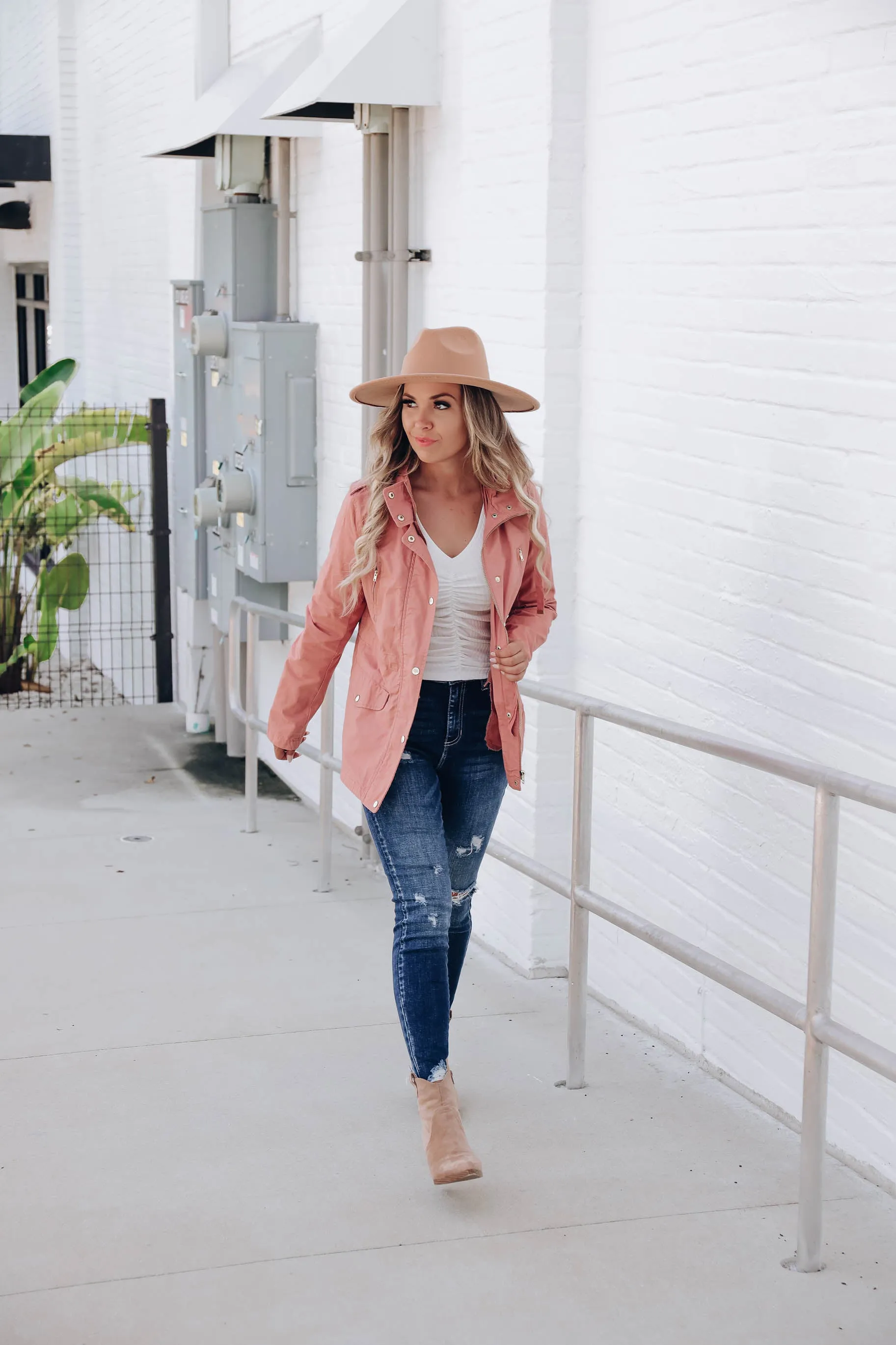 Seymour Cinch Waist Cotton Utility Jacket