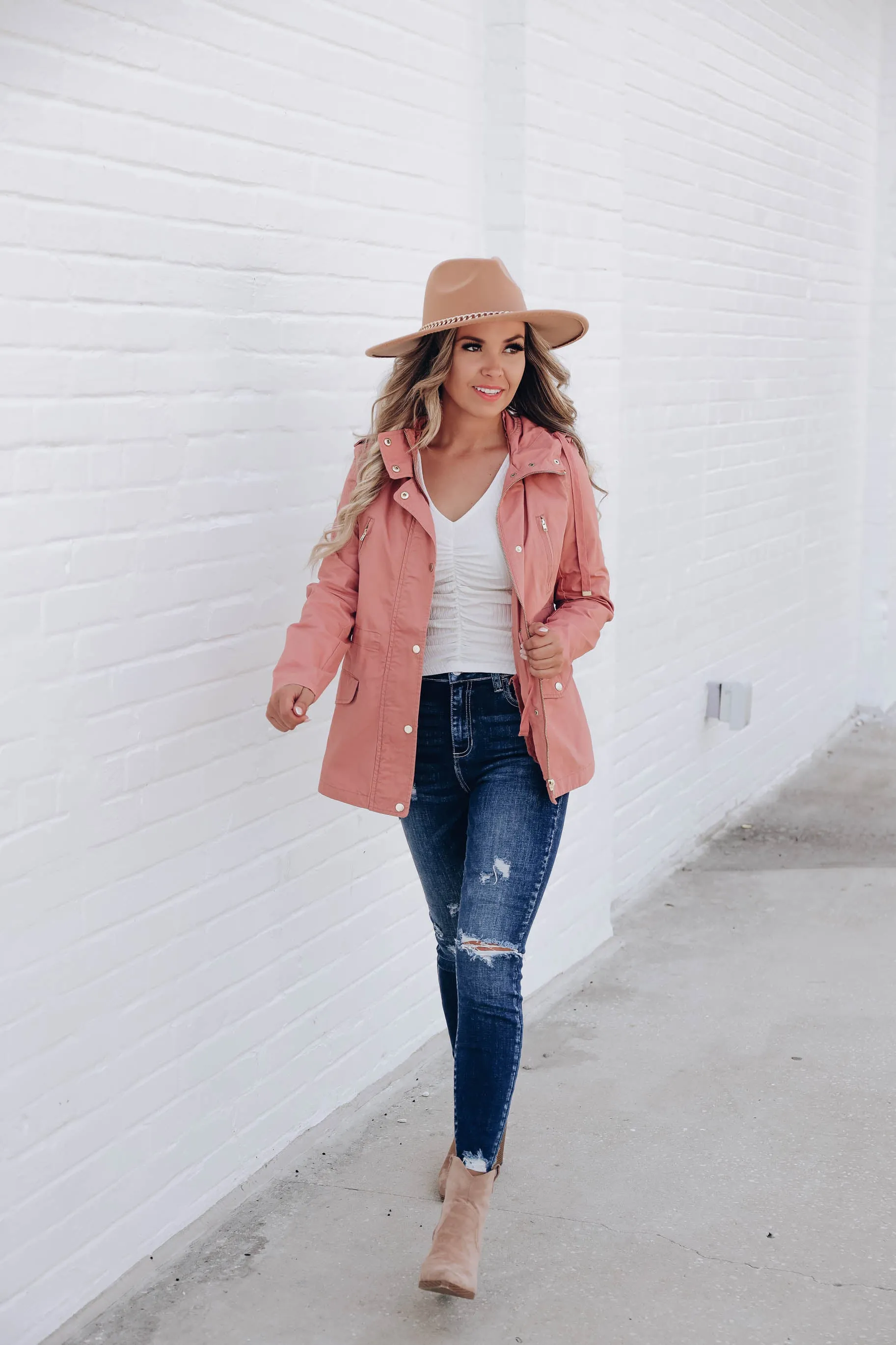 Seymour Cinch Waist Cotton Utility Jacket