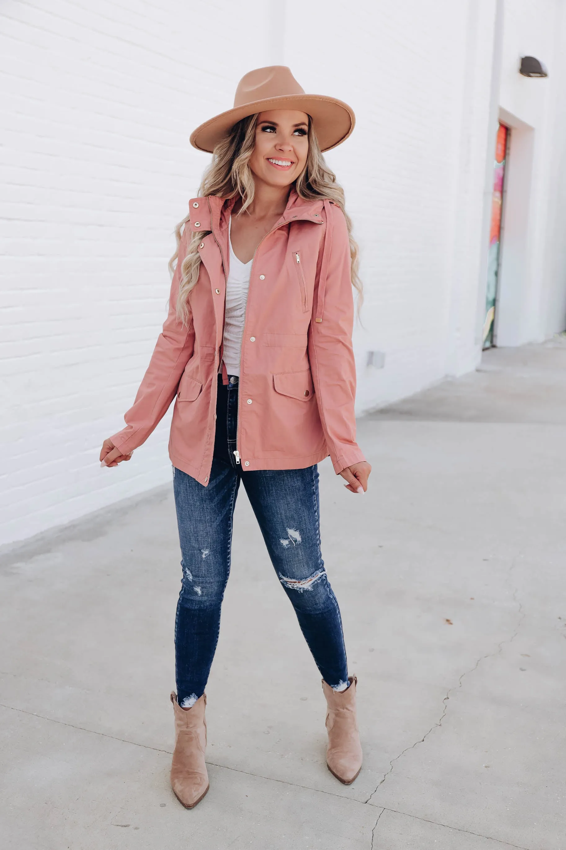 Seymour Cinch Waist Cotton Utility Jacket