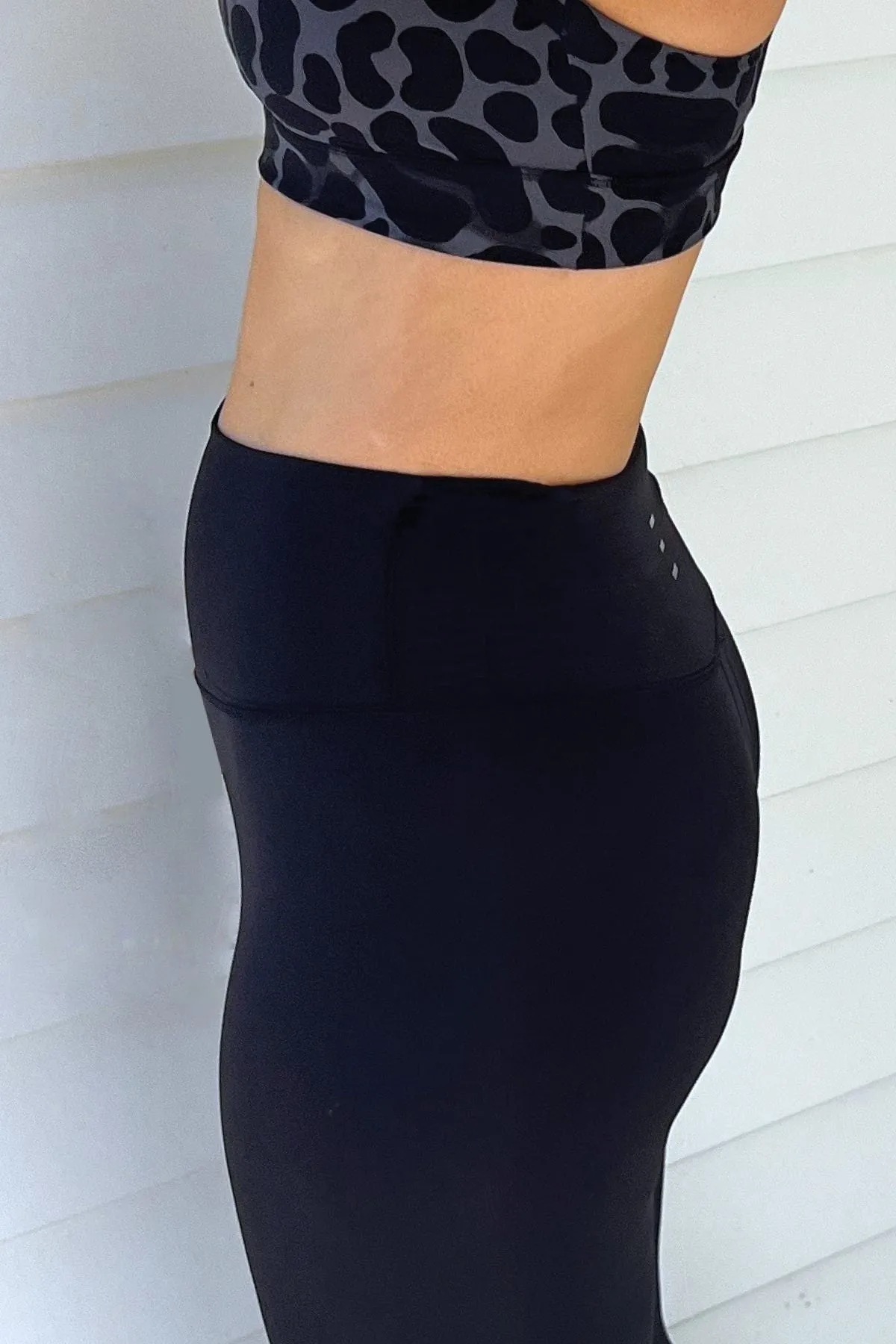 Shira High Waist Full Length Tight Black