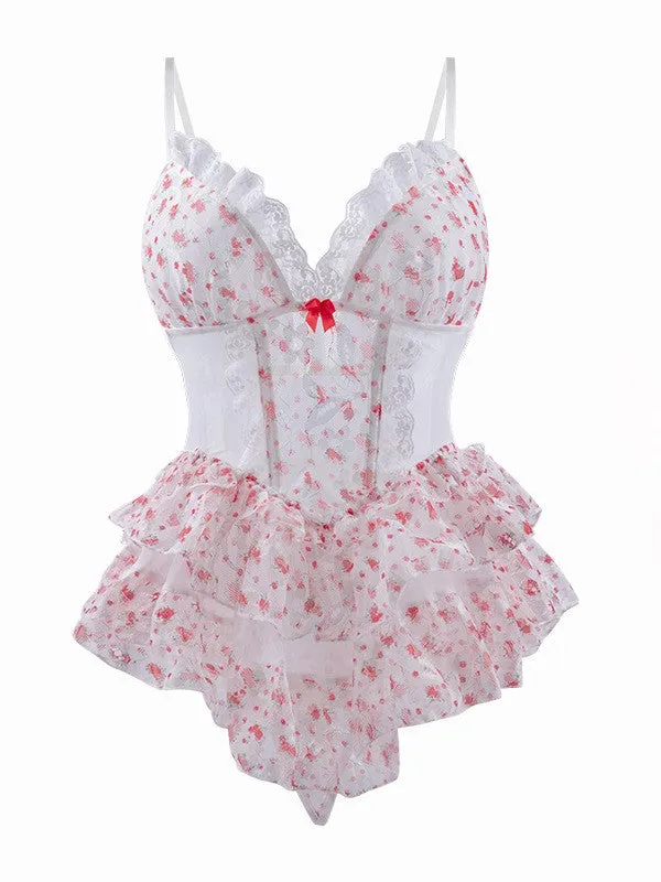 Short Floral Babydoll