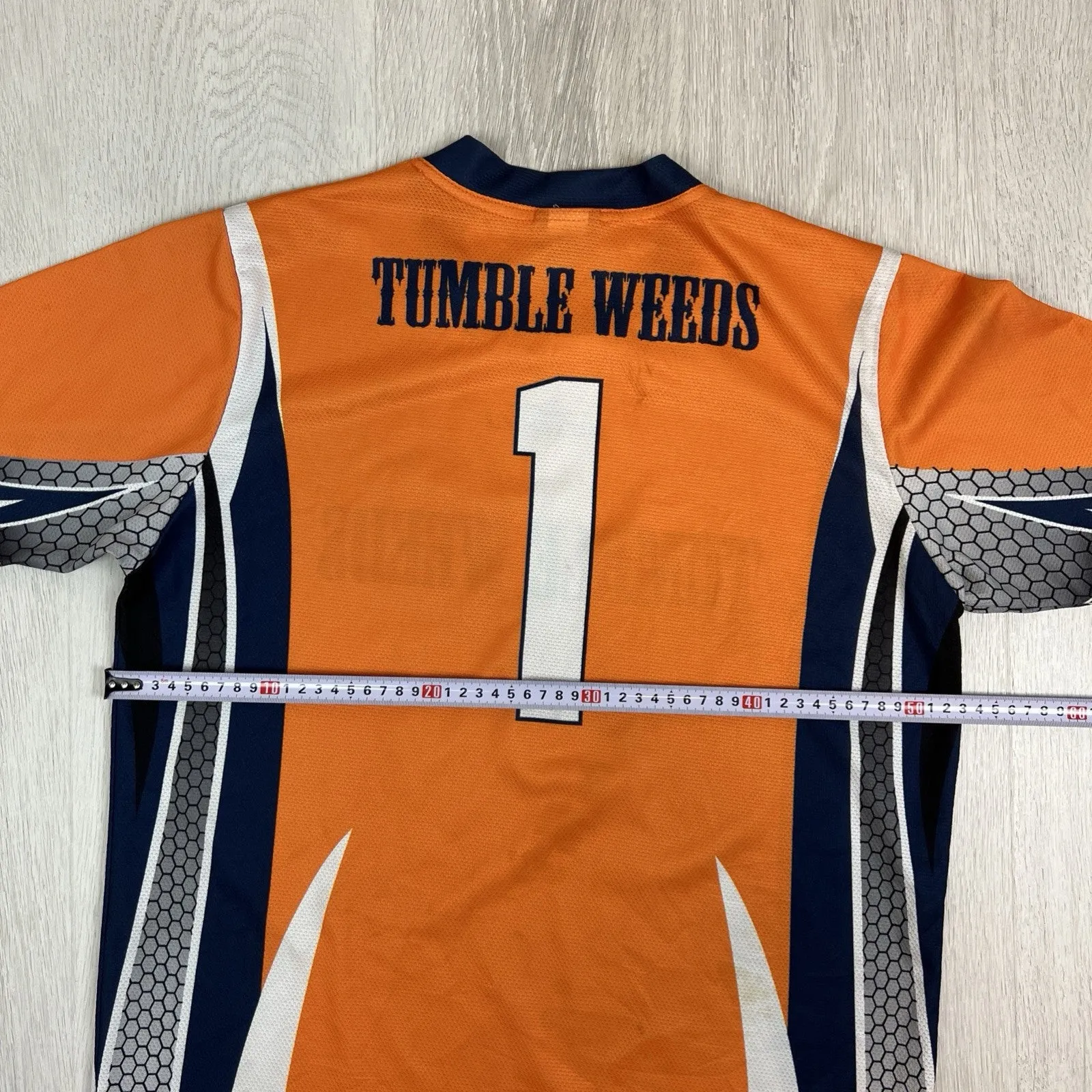 Sinalli Mens Orange Tumble Weeds Activewear T-Shirt Size Small