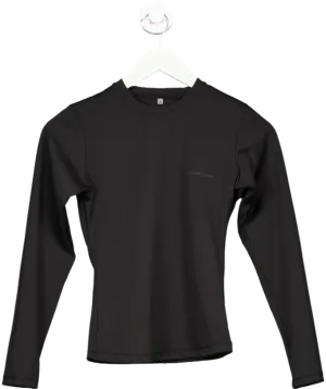 Sisters & Seekers Black Active Long Sleeve Top In Jet UK S