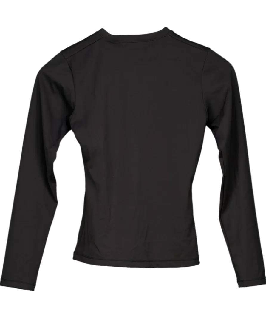 Sisters & Seekers Black Active Long Sleeve Top In Jet UK S