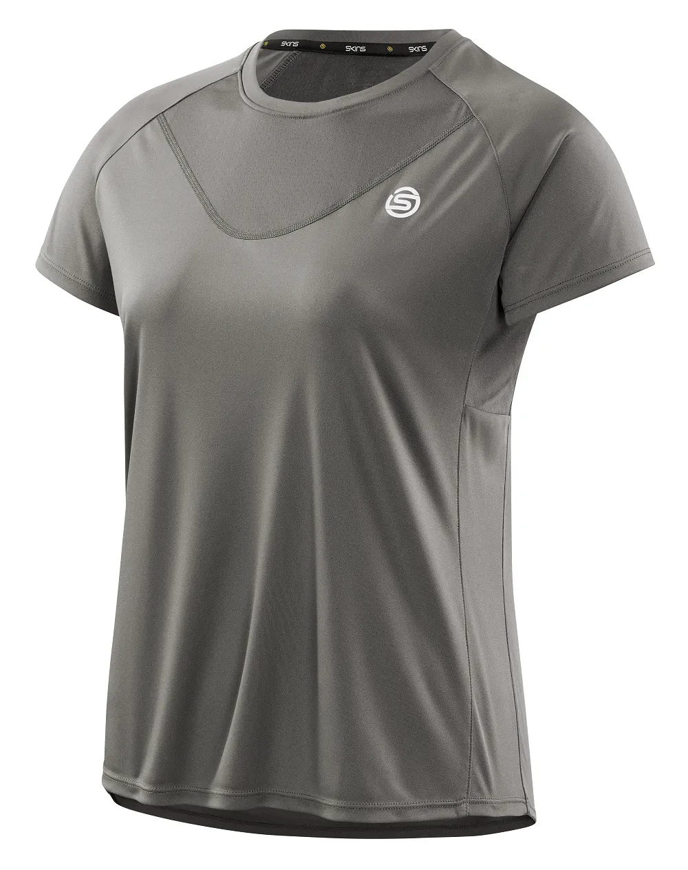 SKINS Women's Activewear Short Sleeve Top 3-Series - Charcoal