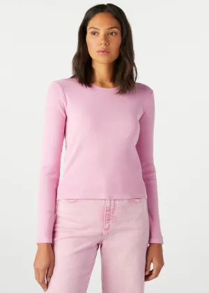 Slim Rib Tee (Peony)