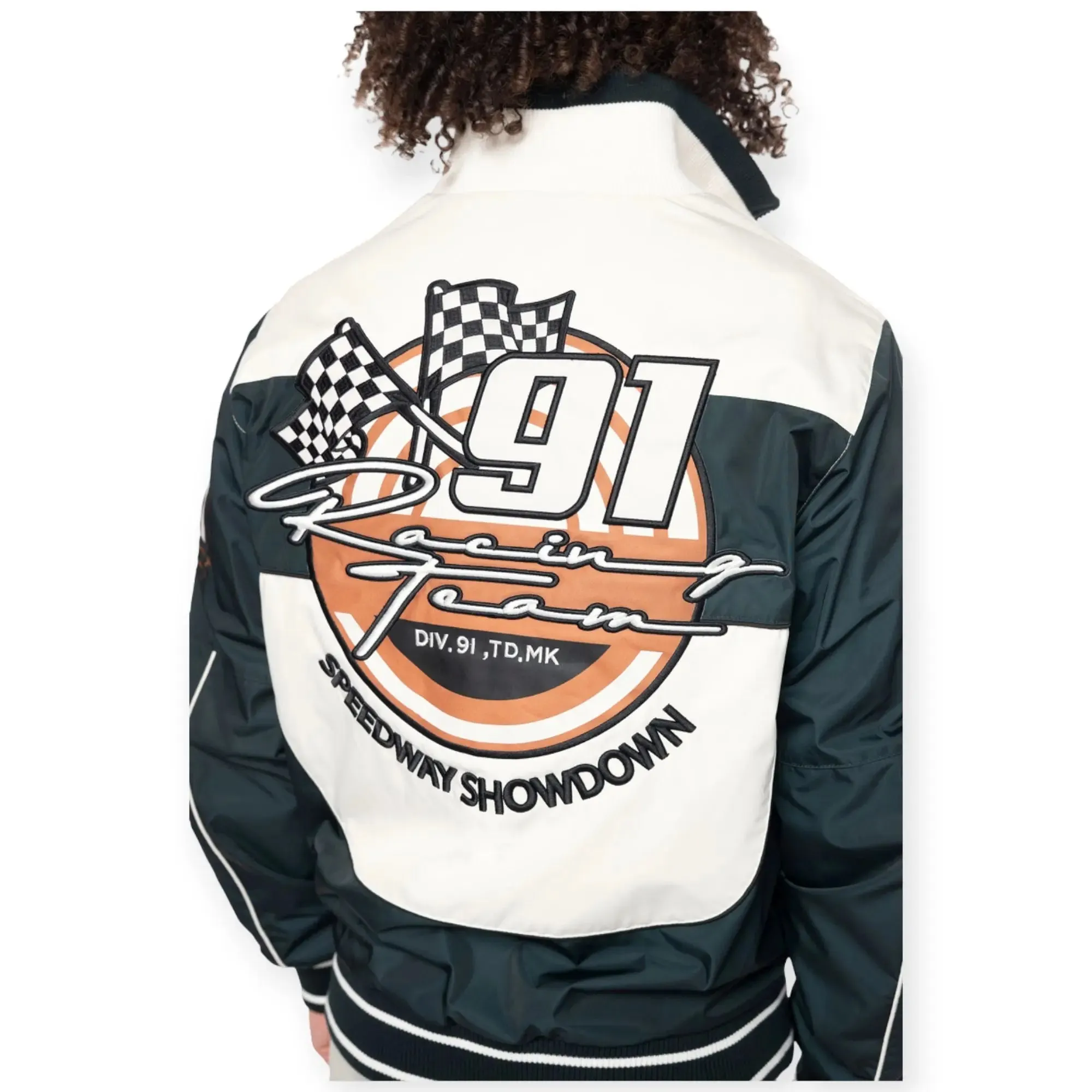 Smoke Rise Men Racing Windbreak Jacket (Sarab)