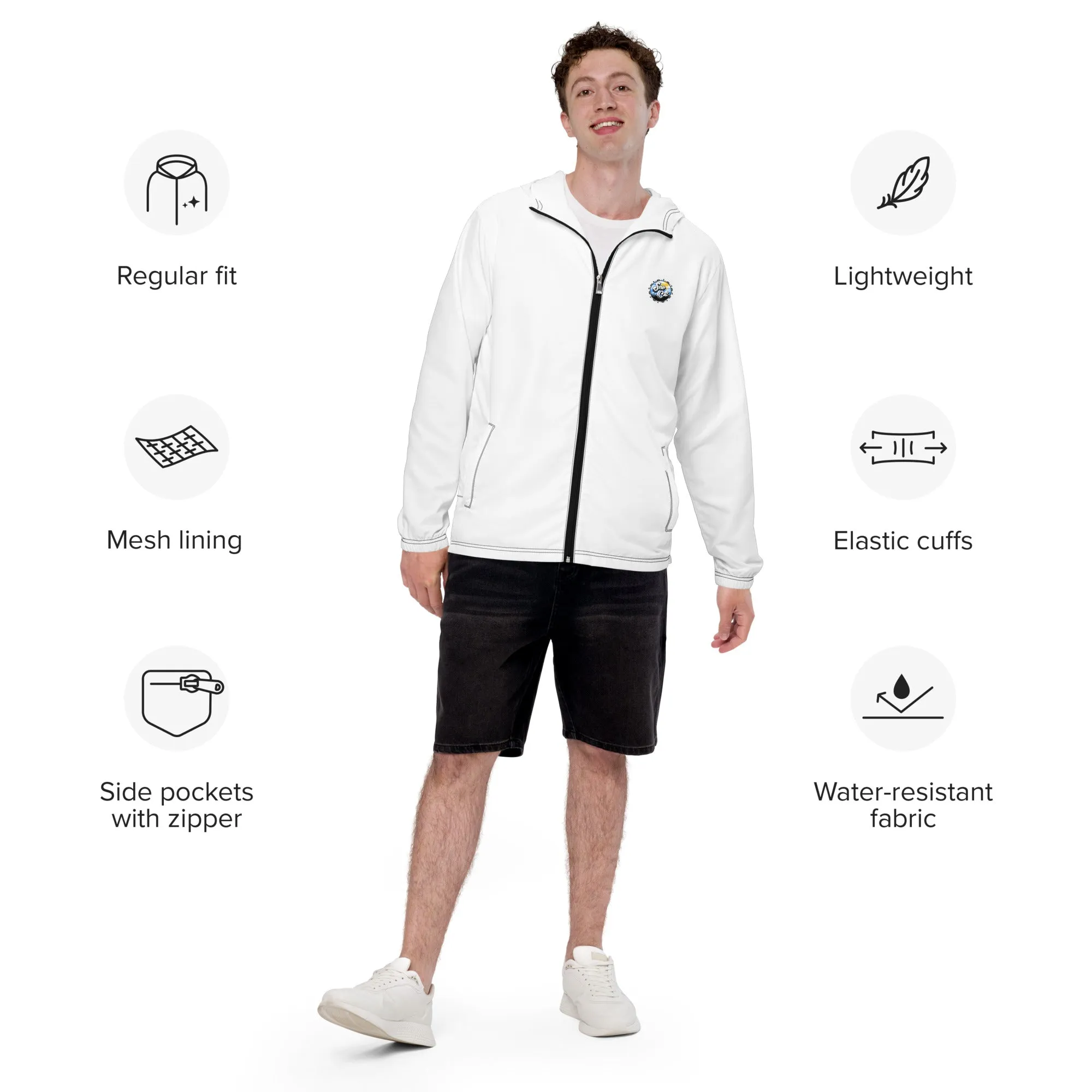 Sno Cal Circle Logo Water Resistant Windbreaker