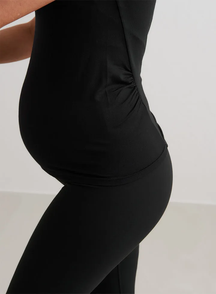Soft Basic Maternity Short Sleeve |  Black