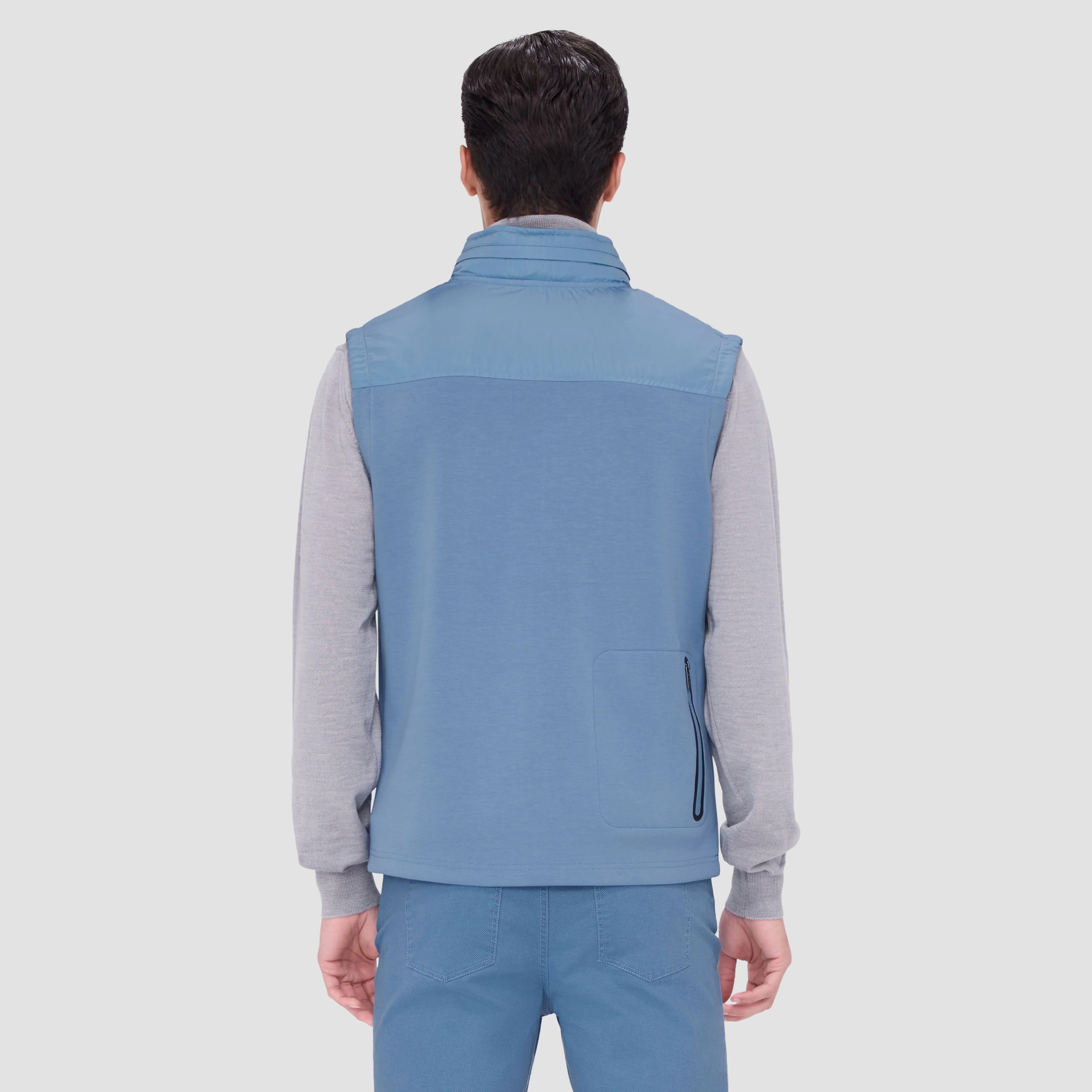 Soft Touch Performance Vest With Stow-Away Hood