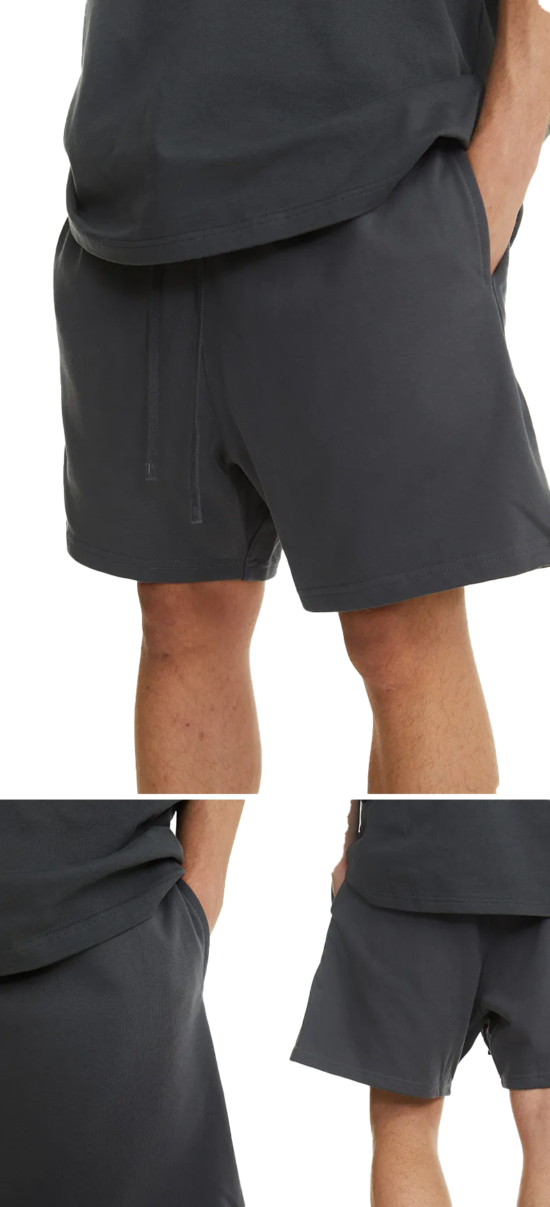 Solid color drawstring shorts-C11 | Inspanda