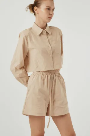 Sophie Cropped Shirt & Shorts Set