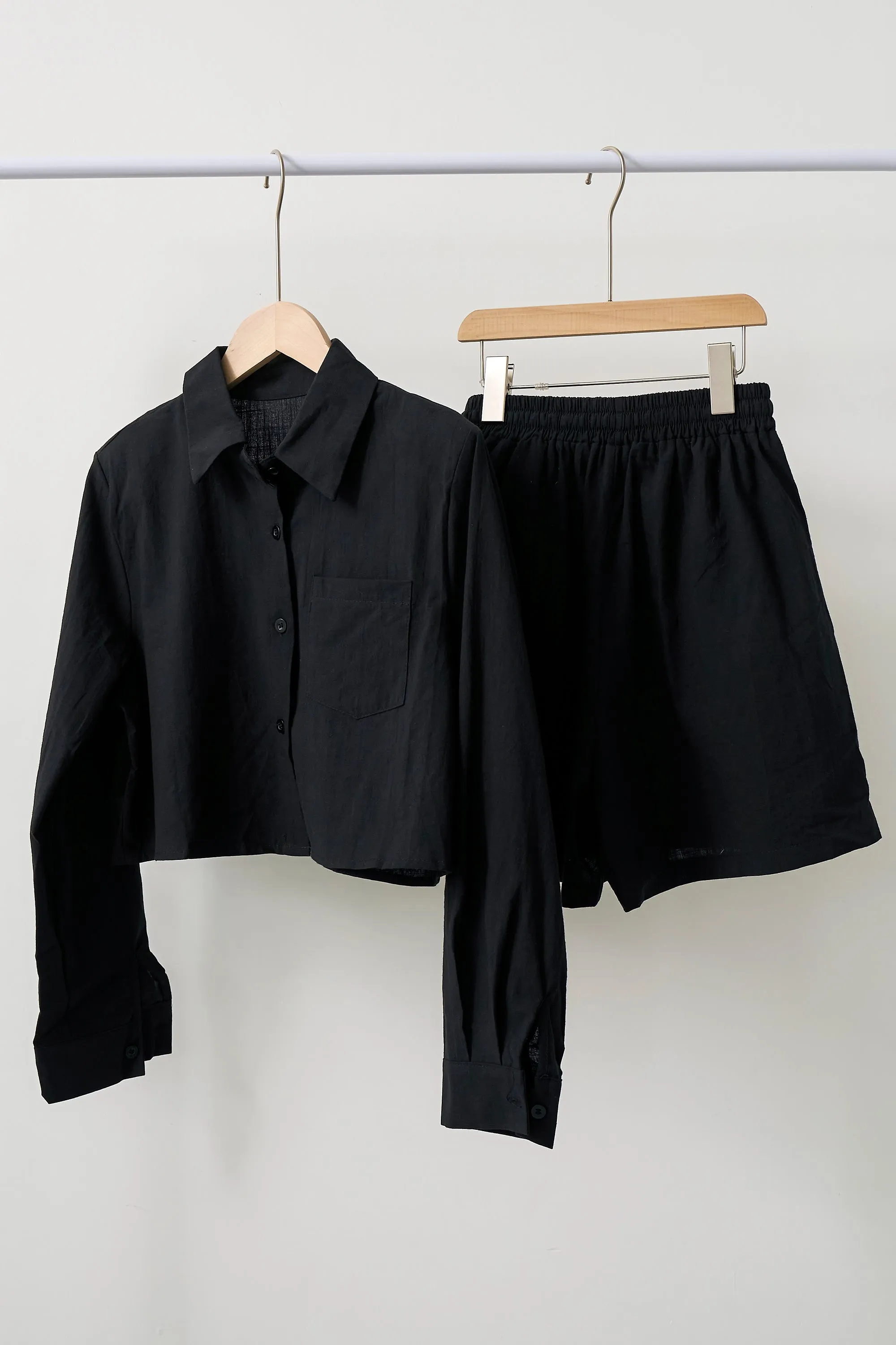 Sophie Cropped Shirt & Shorts Set