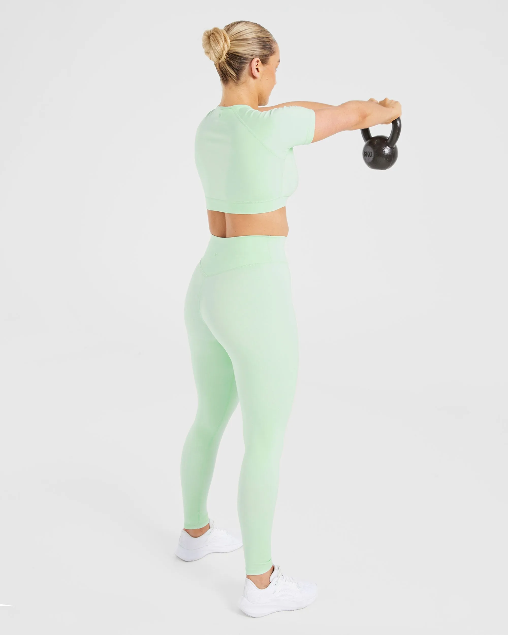 Staple Crop Top - Mint Green
