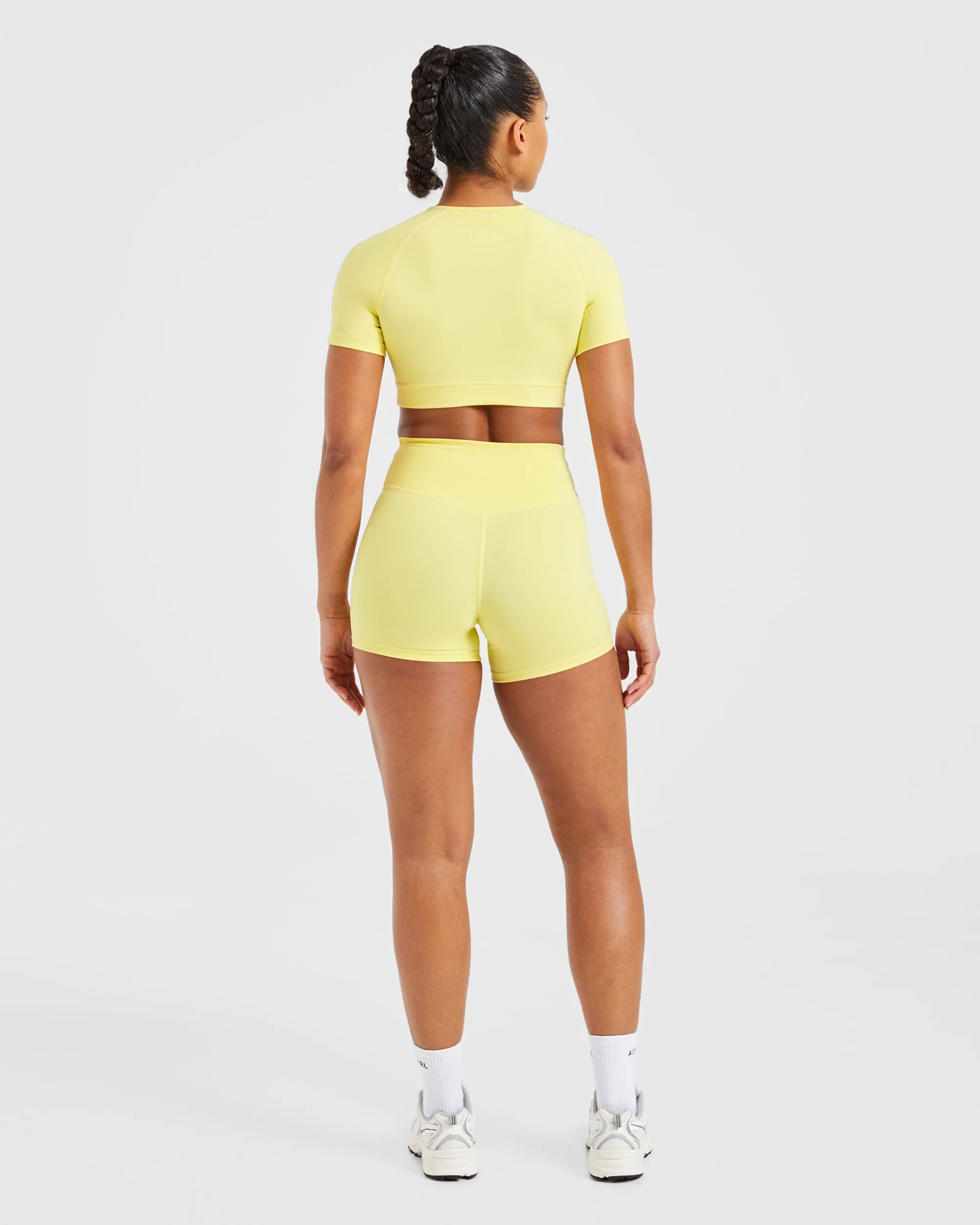 Staple Crop Top - Pastel Lemon