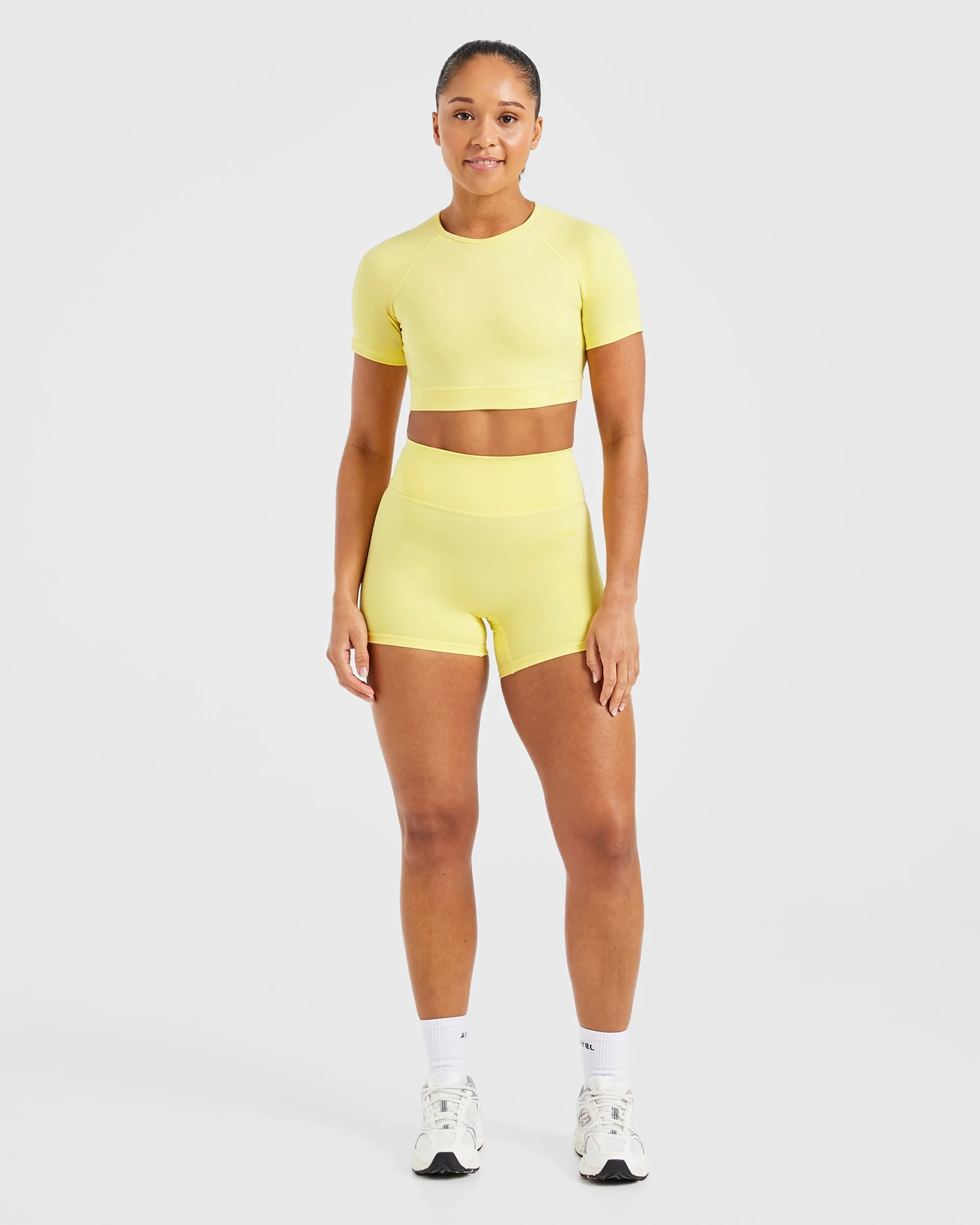 Staple Crop Top - Pastel Lemon