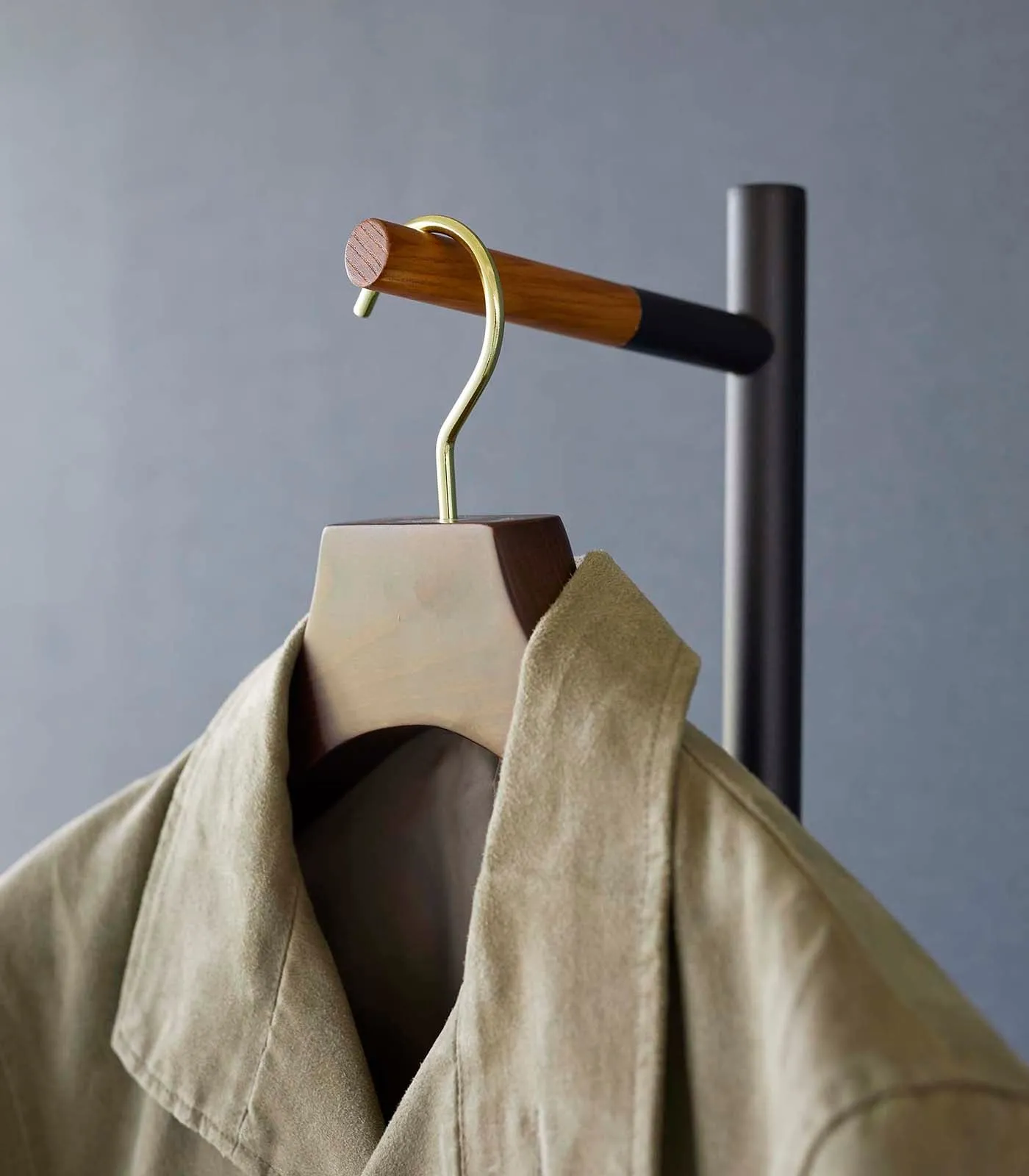 Steel   Wood Single Side Coat Rack · Yamazaki Home