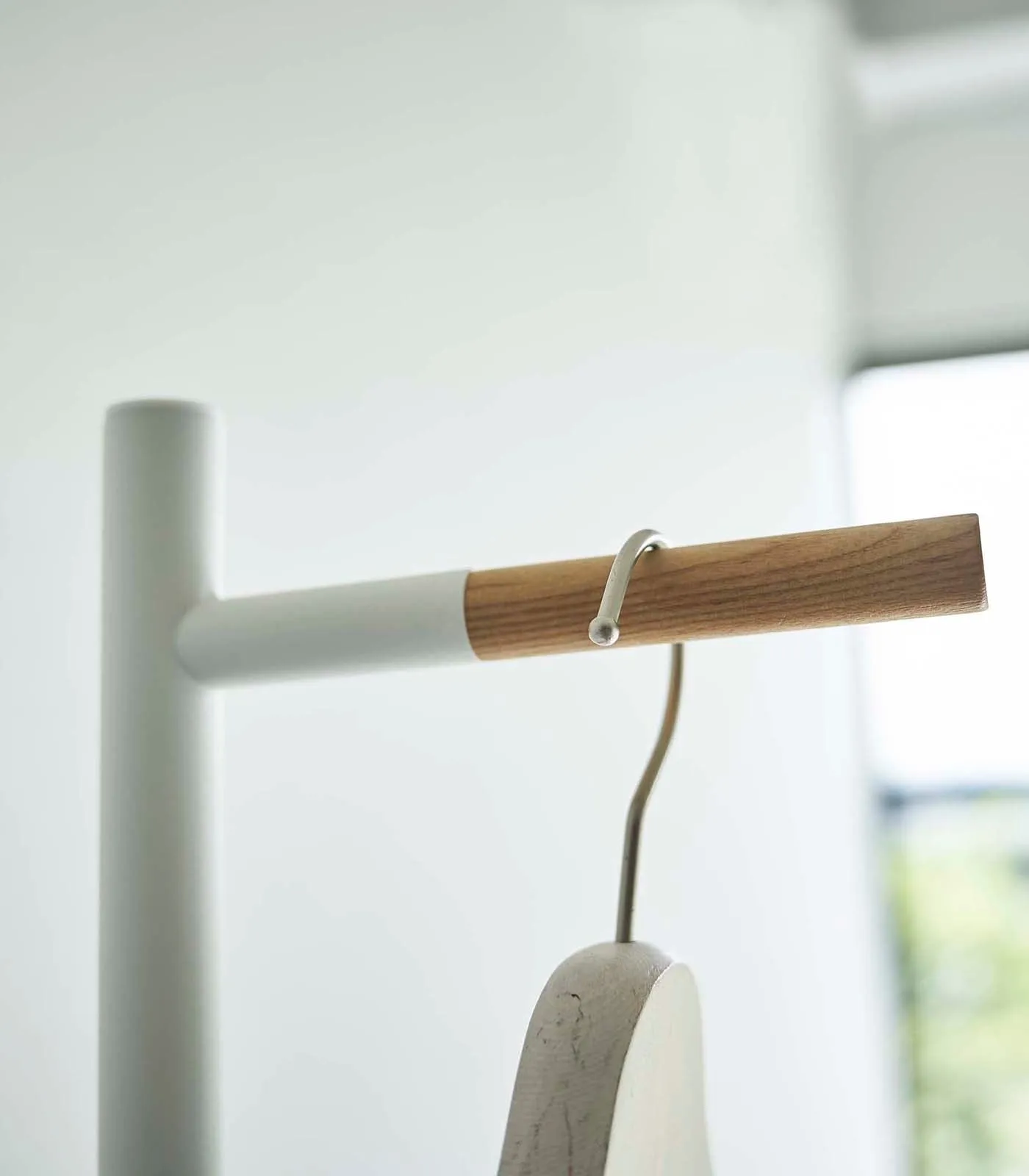 Steel   Wood Single Side Coat Rack · Yamazaki Home
