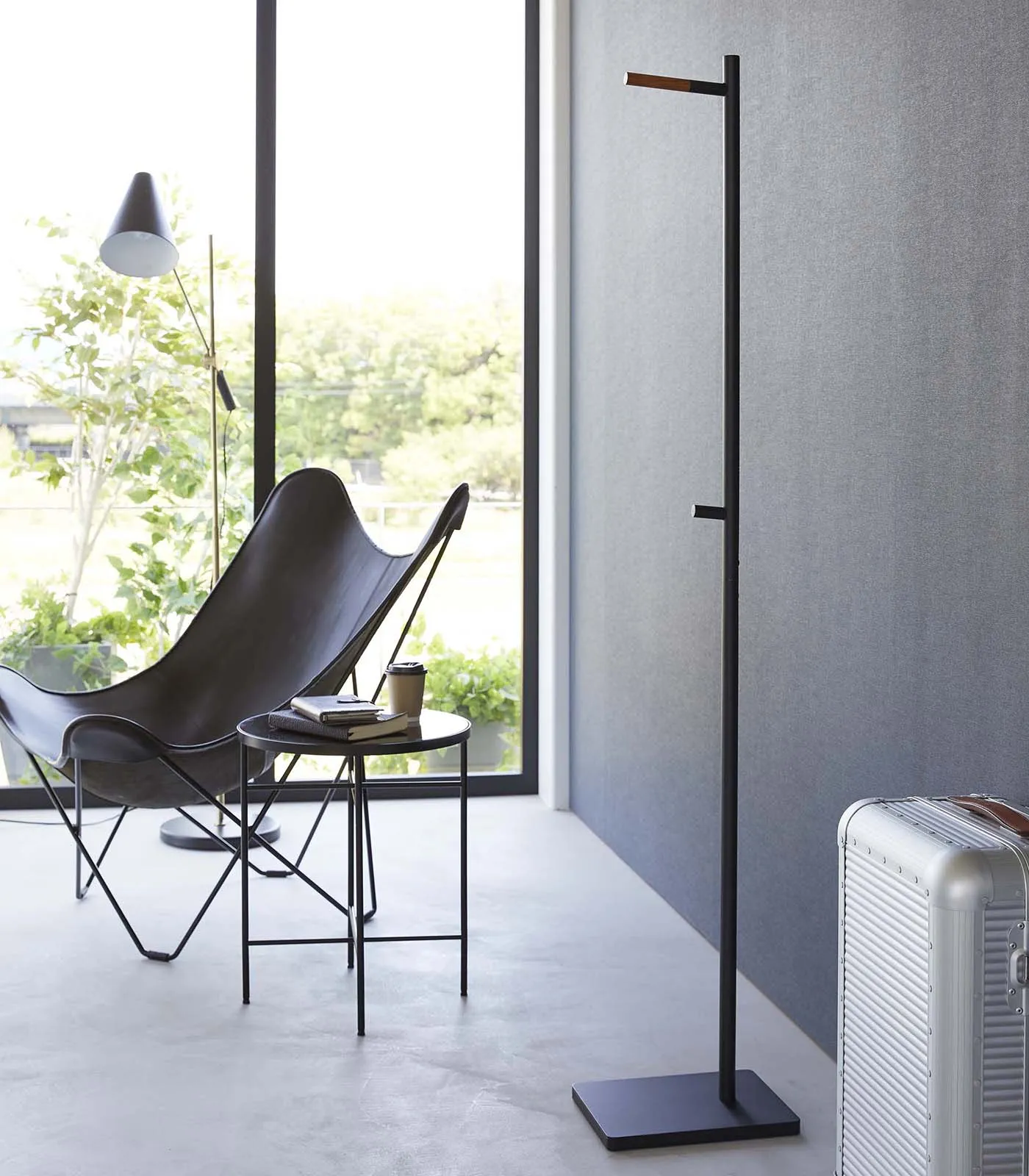 Steel   Wood Single Side Coat Rack · Yamazaki Home