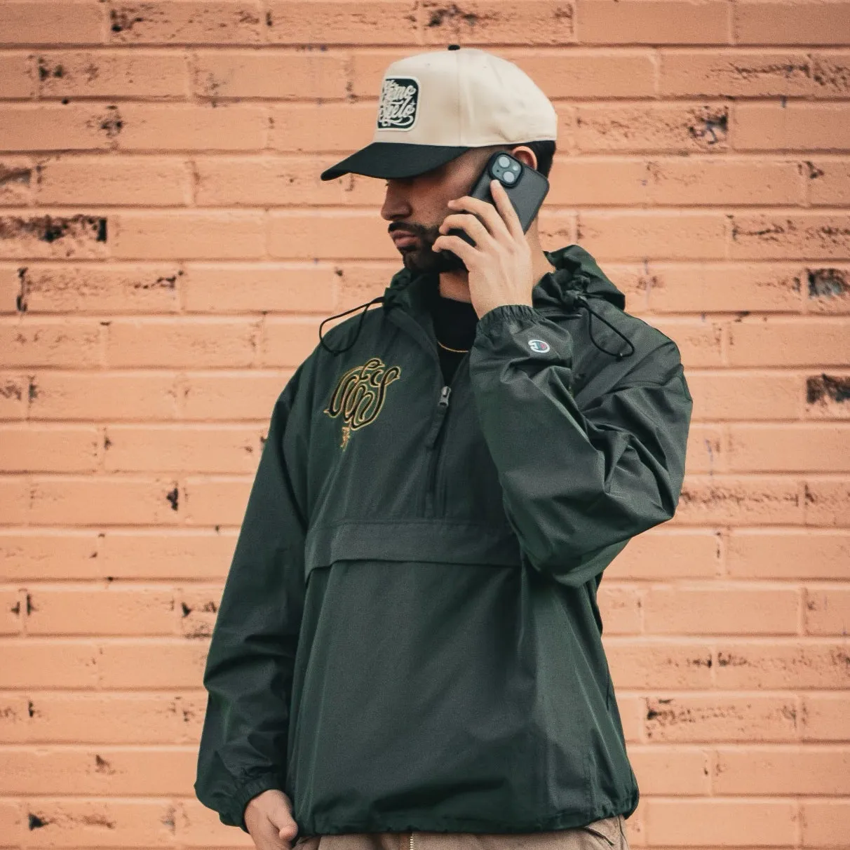 Steelo Hooded windbreaker (Dark Green)